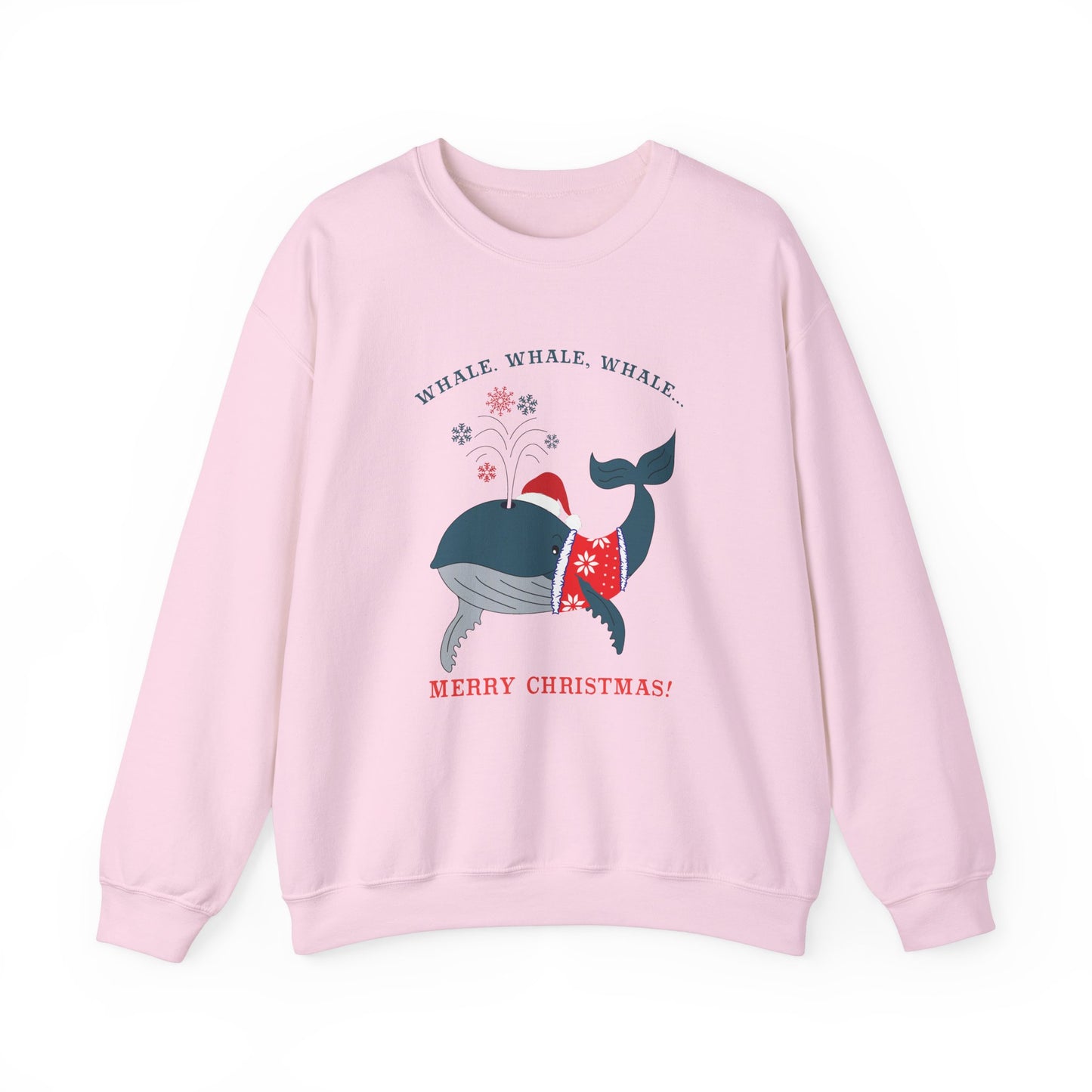 Unisex Crewneck Sweatshirt - Whale Whale Whale, Merry Christmas