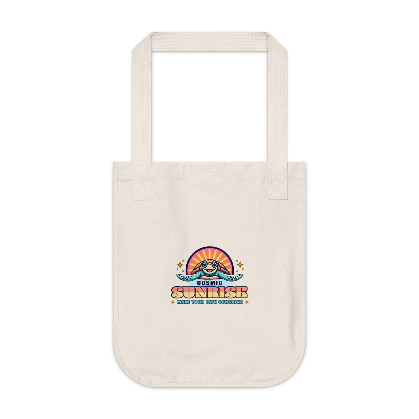 Cosmic Sunrise Organic Canvas Tote Bag