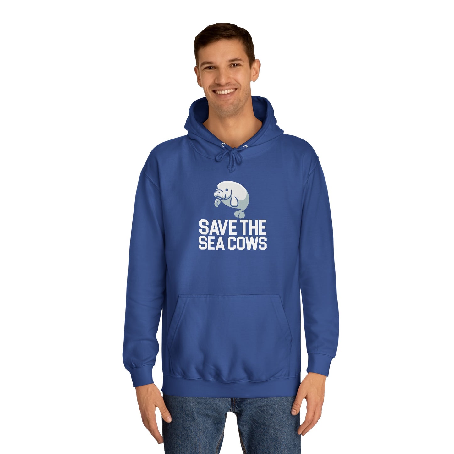 Save the Sea Cows (Manatees) Hooded Sweatshirt