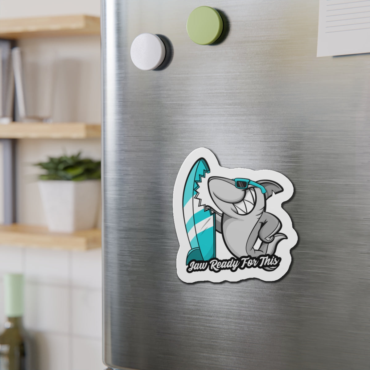 Jaw Ready for this Die-Cut Magnets