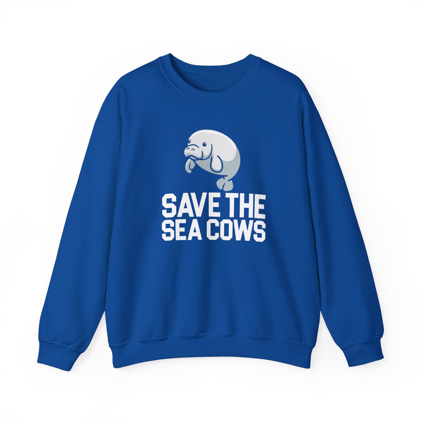 Save the Sea Cows (Manatees) Crew Neck Sweatshirt