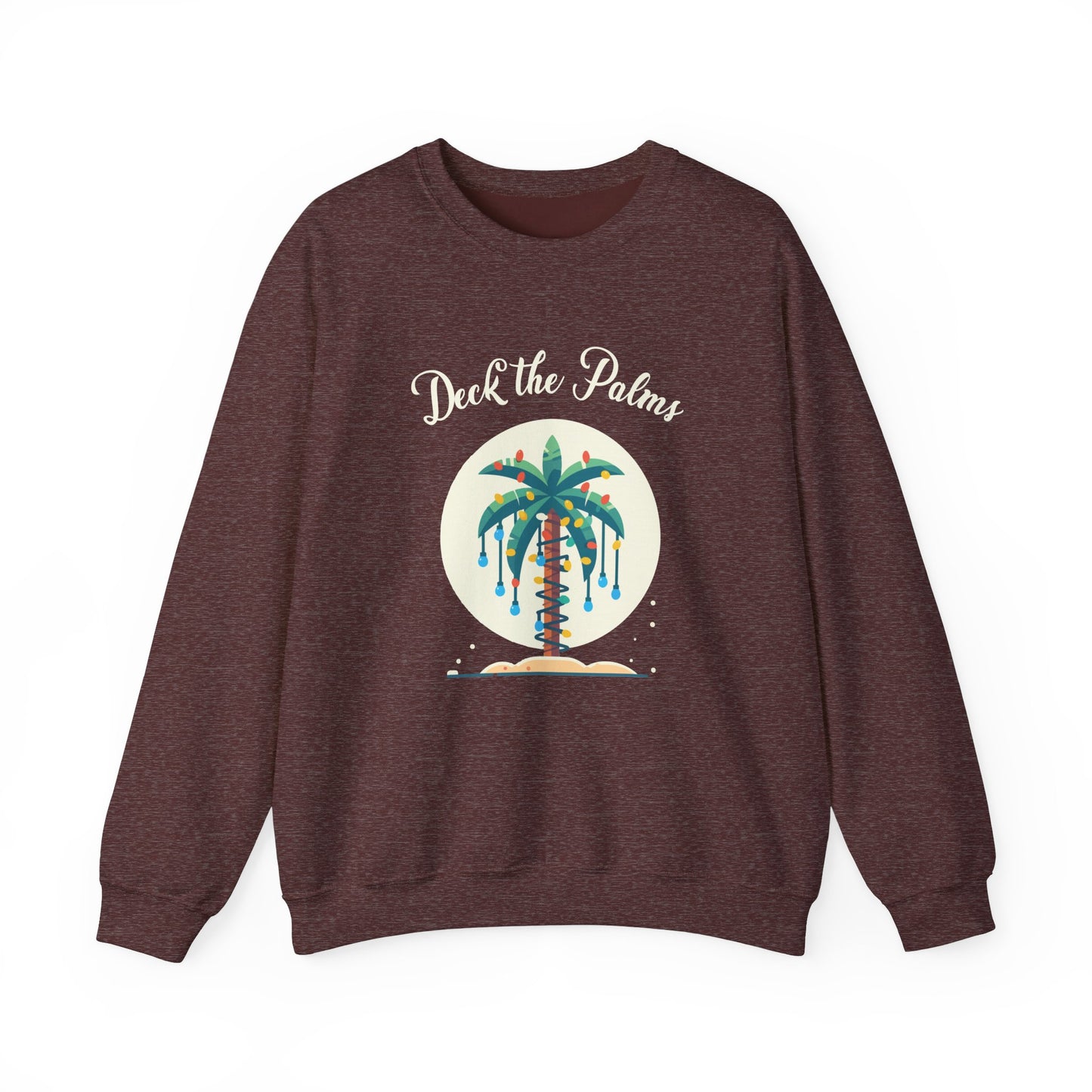 Unisex Crewneck Sweatshirt - Deck the Palms Design