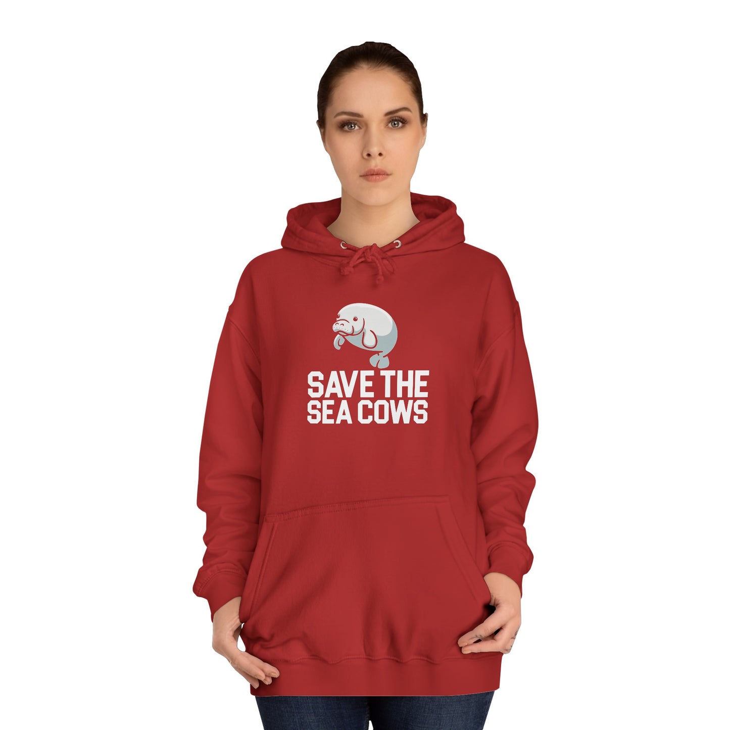 Save the Sea Cows (Manatees) Hooded Sweatshirt
