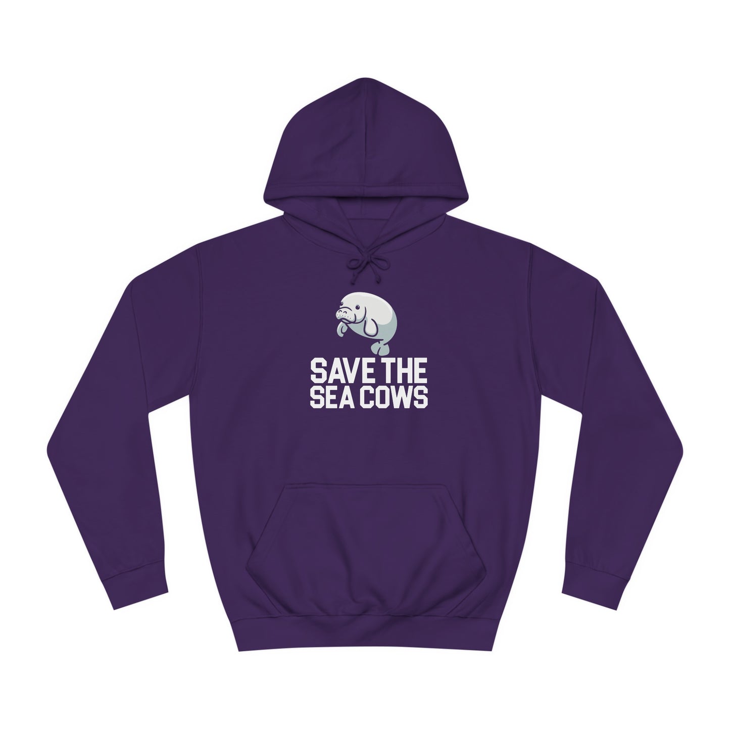 Save the Sea Cows (Manatees) Hooded Sweatshirt