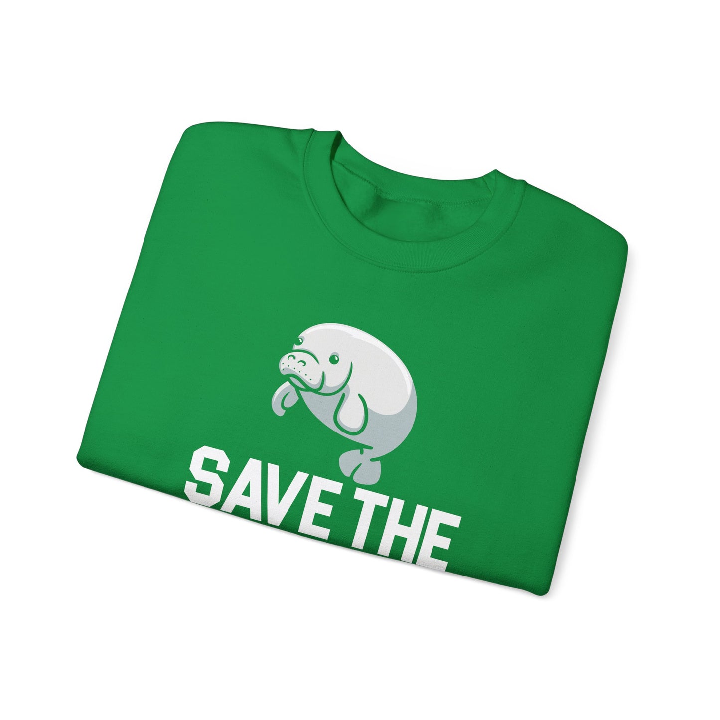 Save the Sea Cows (Manatees) Crew Neck Sweatshirt