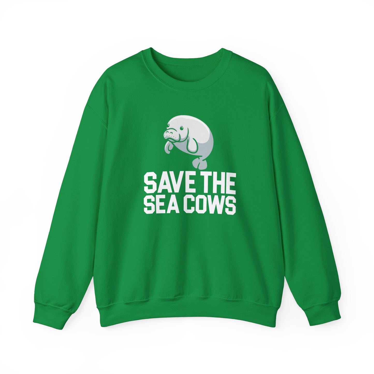 Save the Sea Cows (Manatees) Crew Neck Sweatshirt