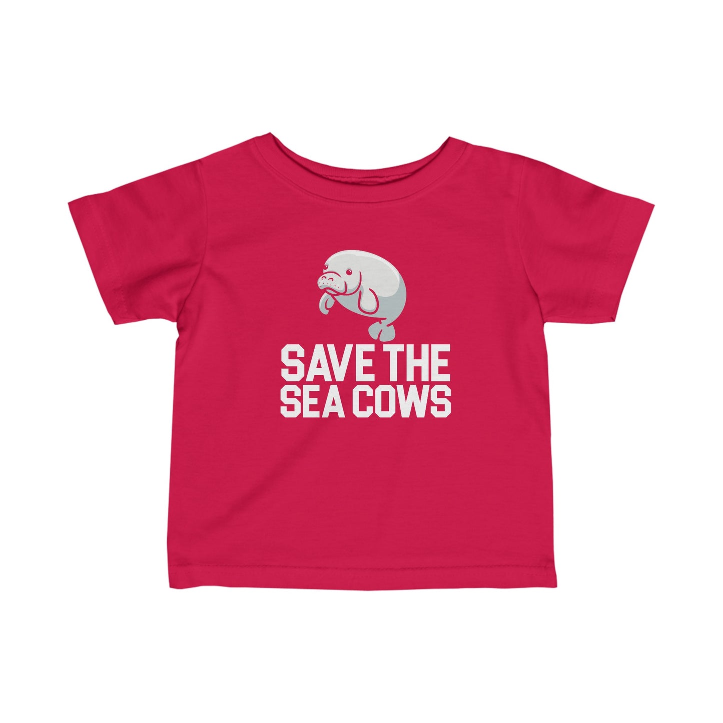 Save the Sea Cows (Manatees) Infant Tee Shirt