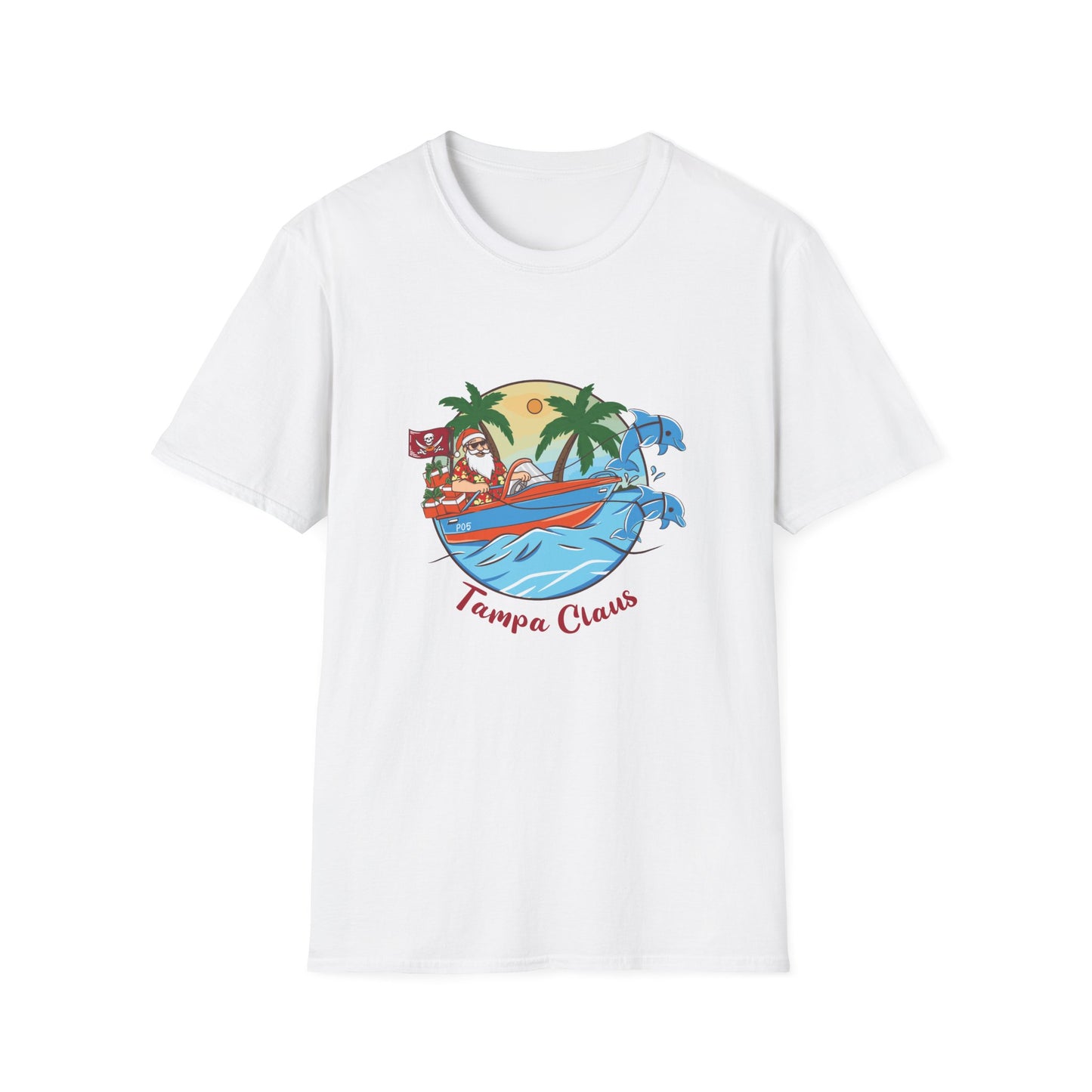 Tampa Claus T-Shirt - Festive and Playful Holiday Wear
