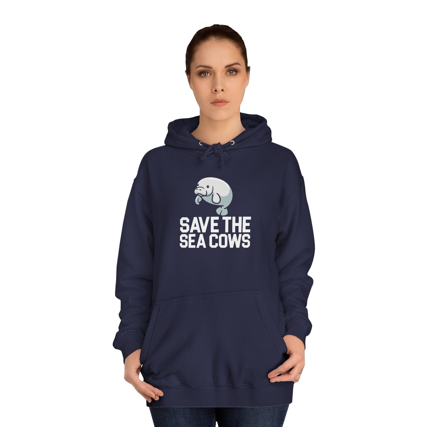 Save the Sea Cows (Manatees) Hooded Sweatshirt