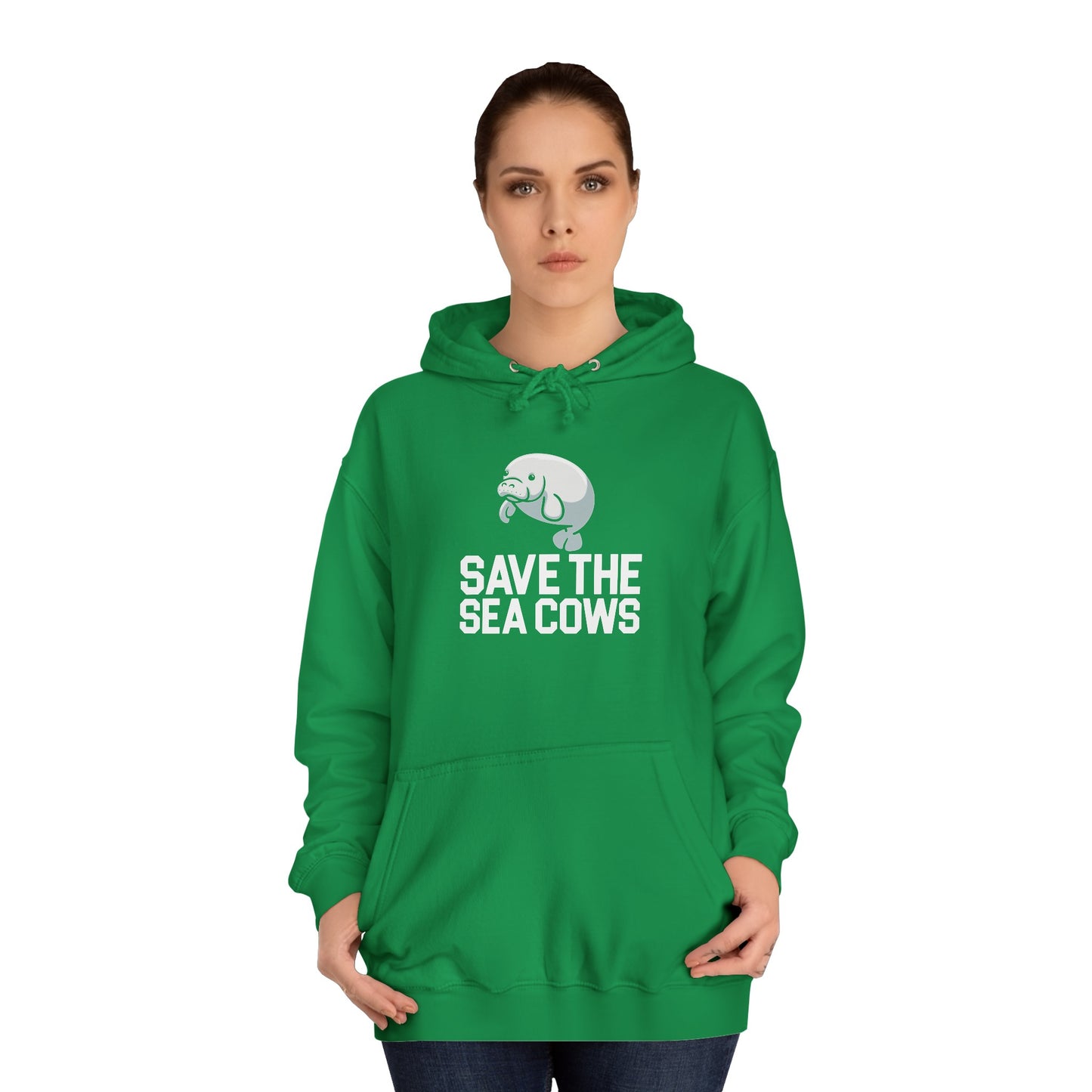 Save the Sea Cows (Manatees) Hooded Sweatshirt