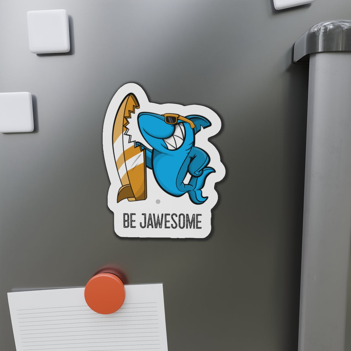 Be Jawesome (Surfing Shark) Die-Cut Magnets