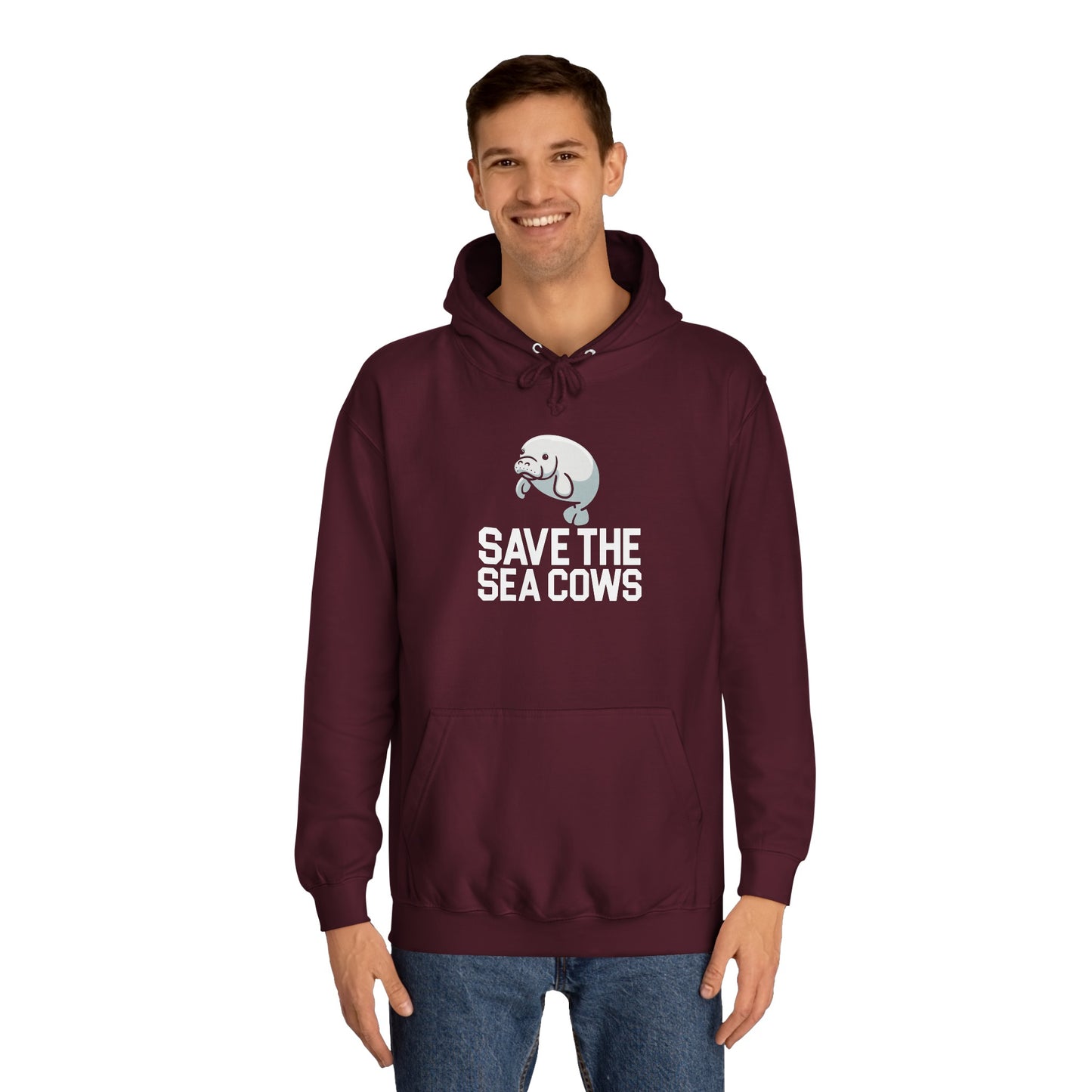 Save the Sea Cows (Manatees) Hooded Sweatshirt