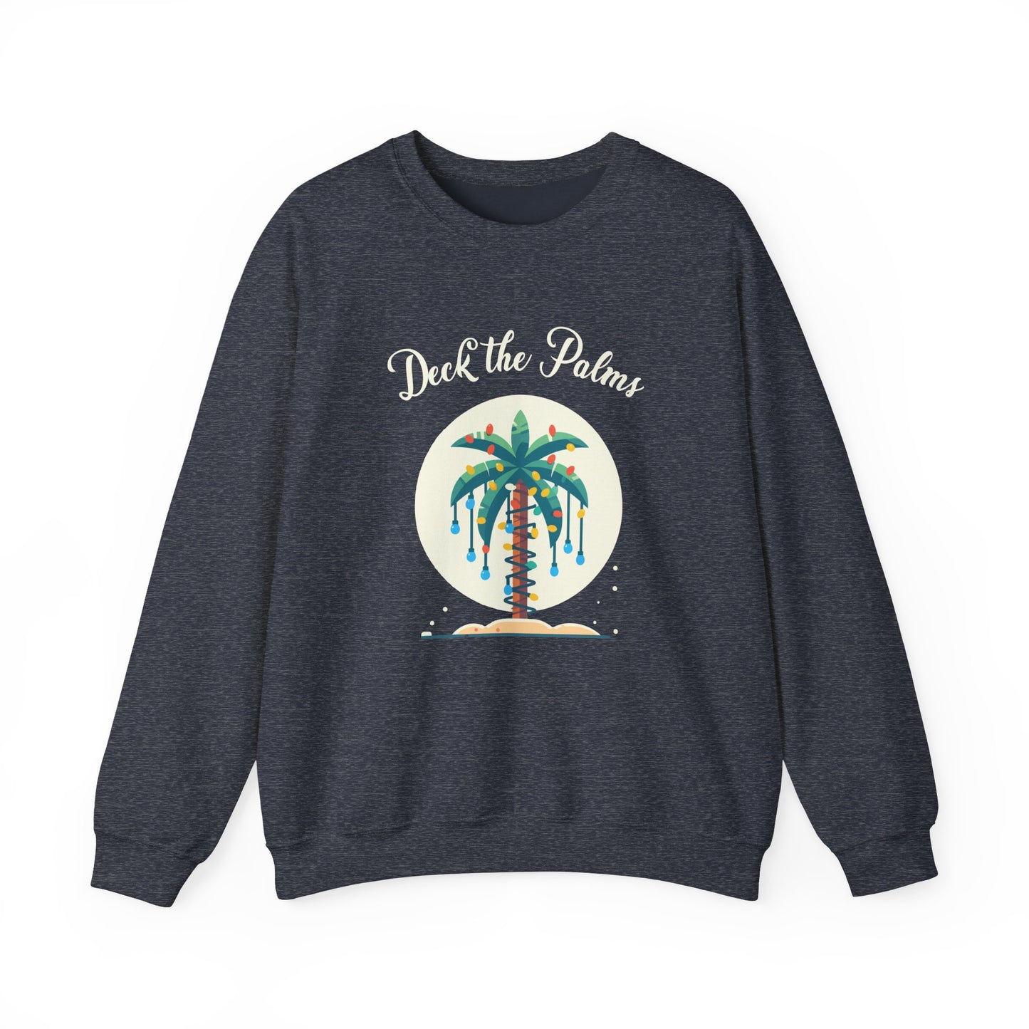 Unisex Crewneck Sweatshirt - Deck the Palms Design