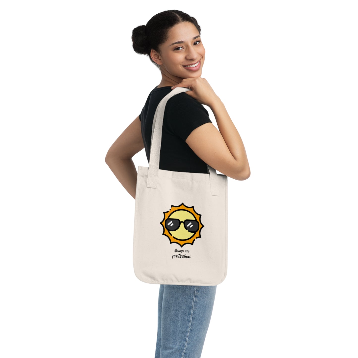 Always Use Protection Organic Canvas Tote Bag