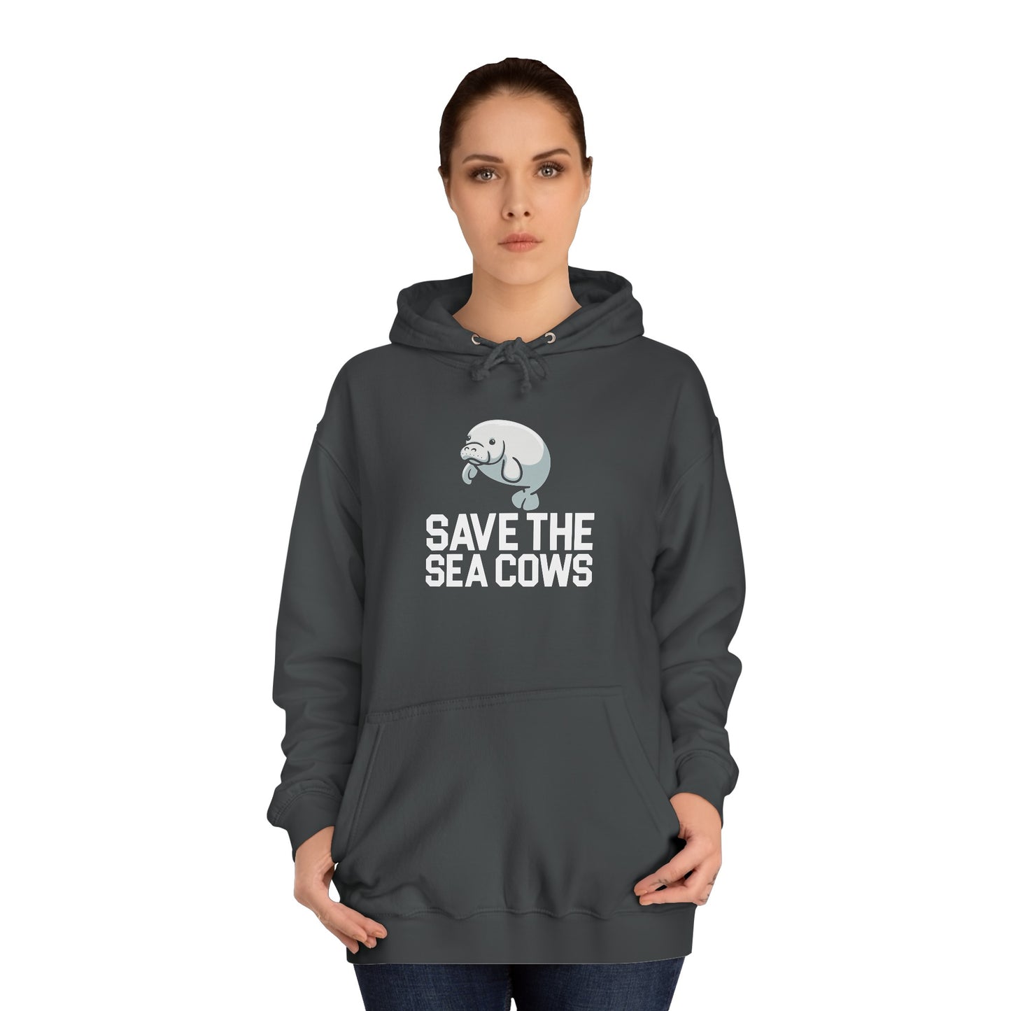 Save the Sea Cows (Manatees) Hooded Sweatshirt