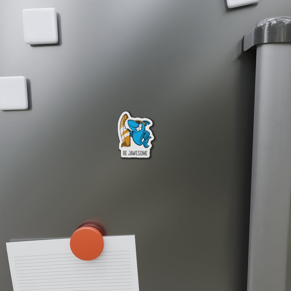 Be Jawesome (Surfing Shark) Die-Cut Magnets
