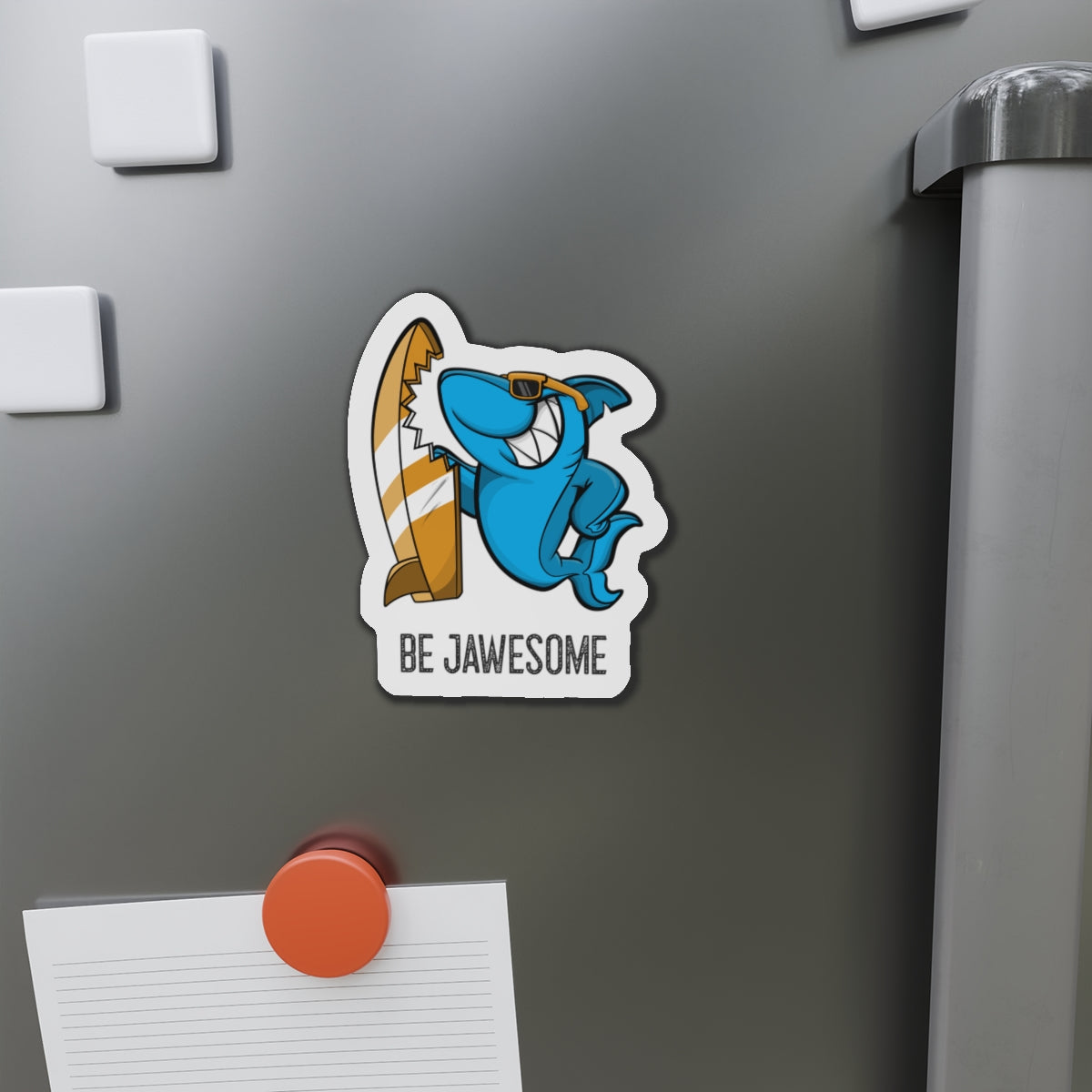 Be Jawesome (Surfing Shark) Die-Cut Magnets