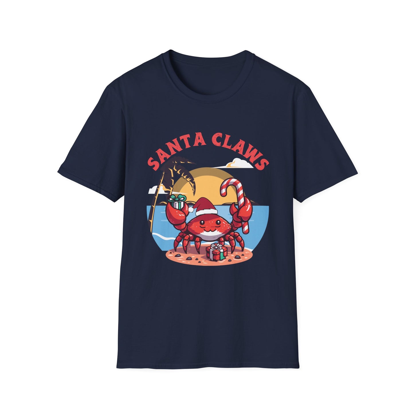 Santa Claws T-Shirt - Festive and Playful Holiday Wear