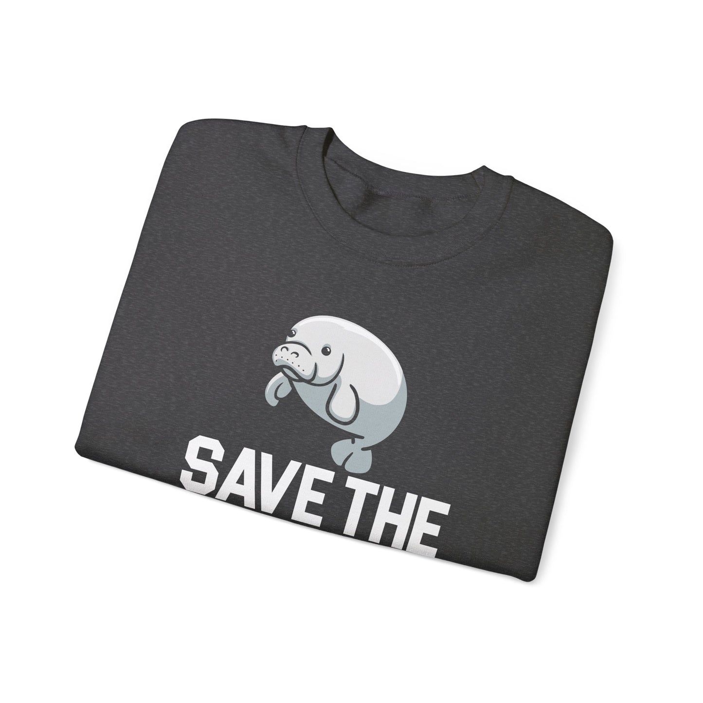 Save the Sea Cows (Manatees) Crew Neck Sweatshirt