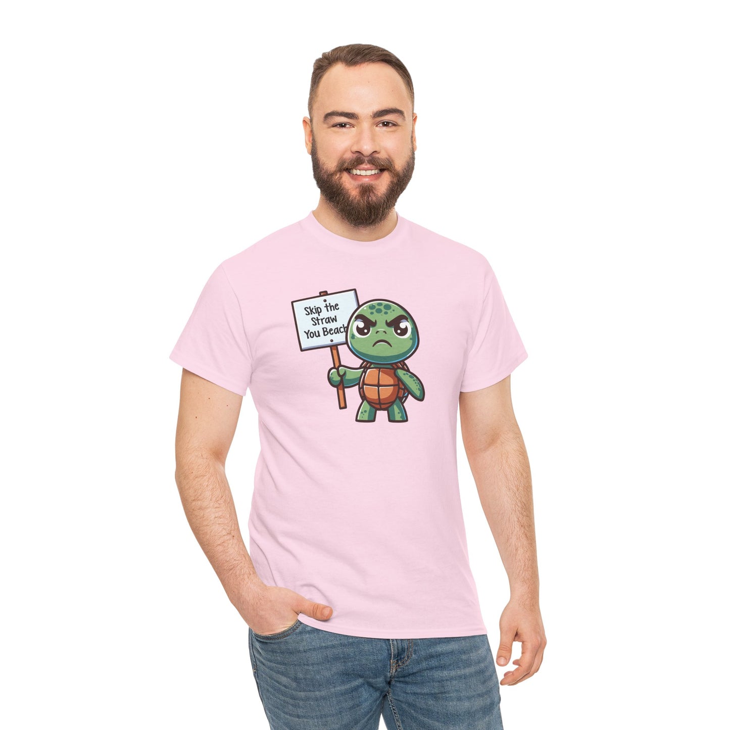 Skip the Straw, You Beach - Heavy Cotton Tee Shirt