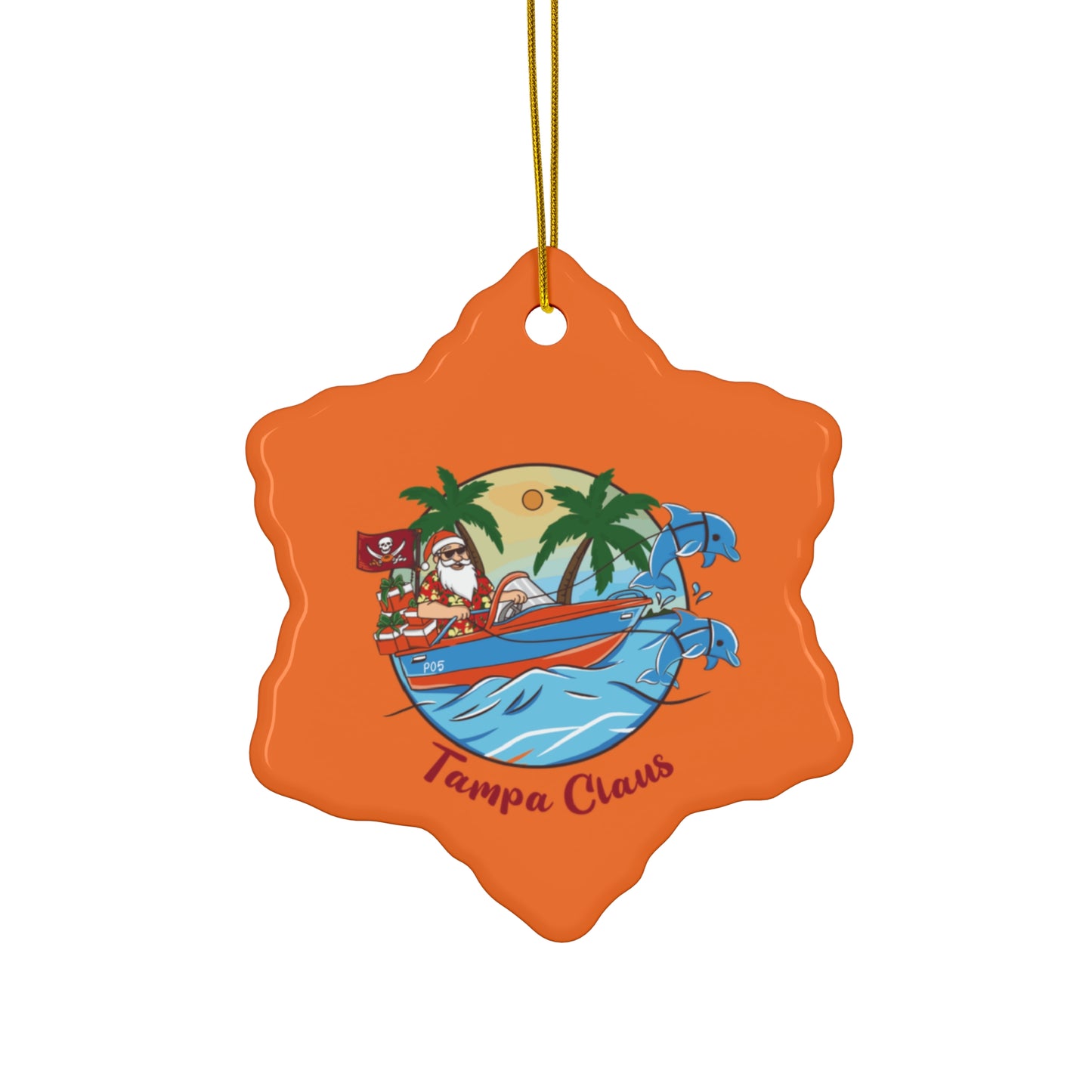 Ceramic Ornament - Tampa Claus