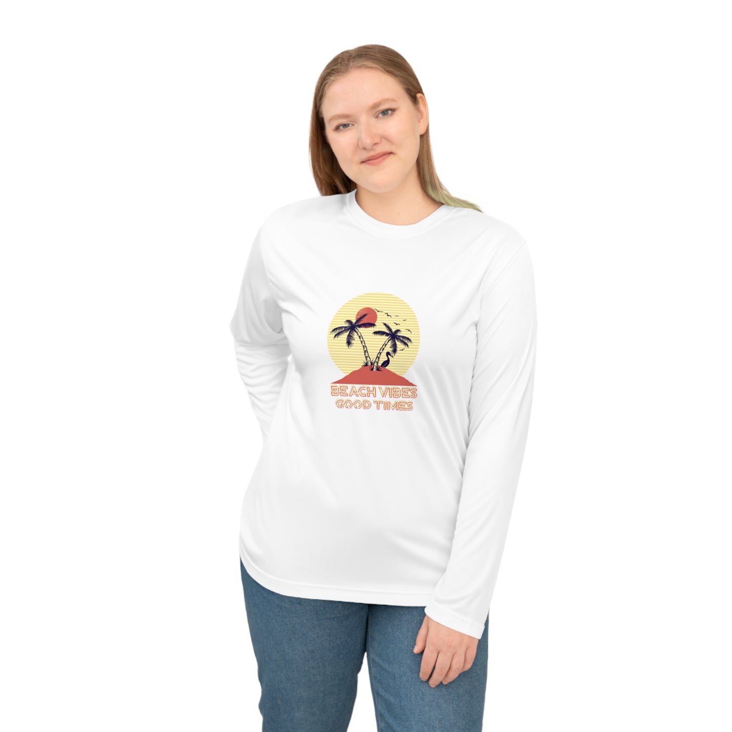 Beach Vibes Good Times Performance Long Sleeve Shirt