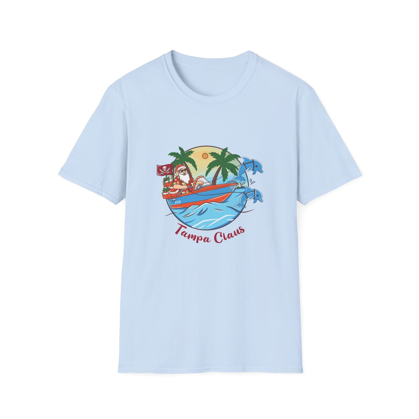 Tampa Claus T-Shirt - Festive and Playful Holiday Wear
