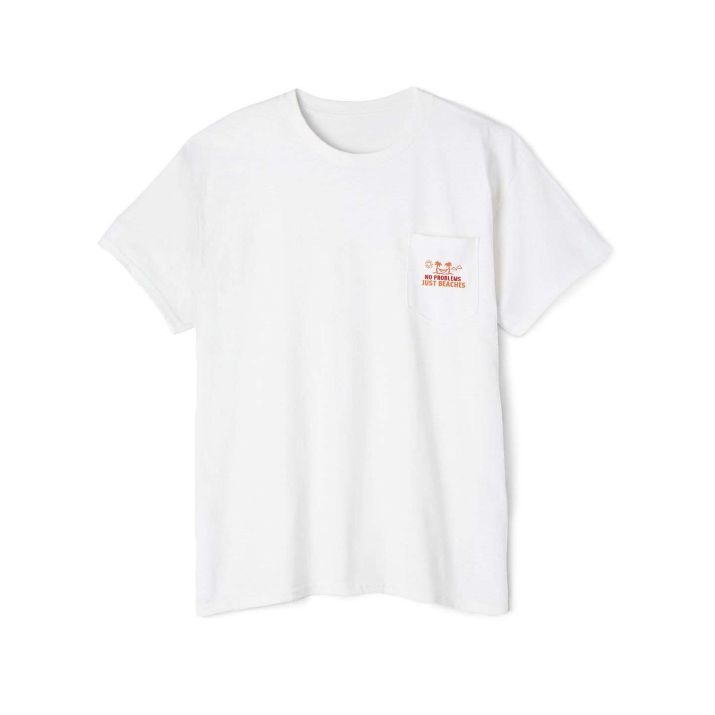 No Problems Just Beaches Pocket Tee