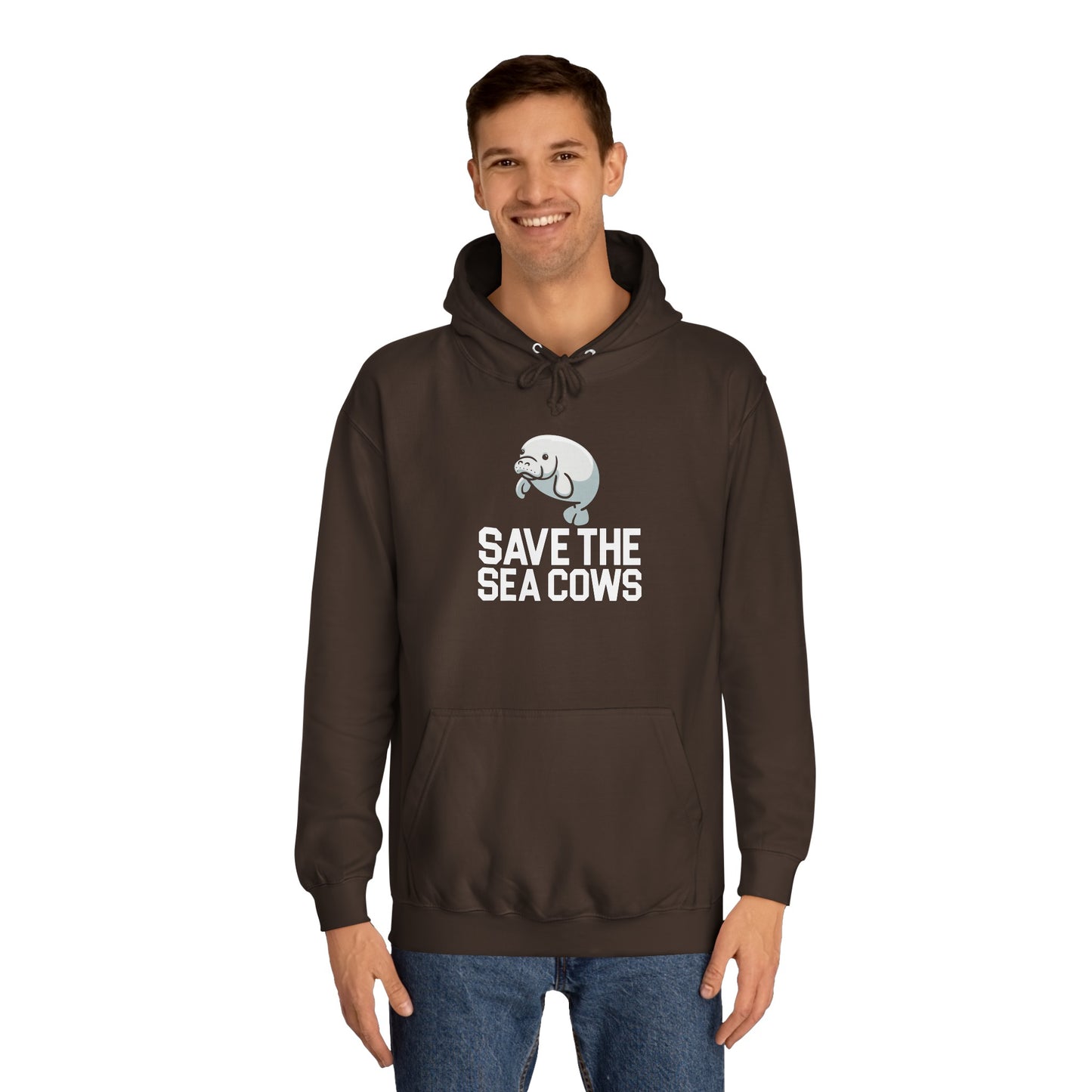 Save the Sea Cows (Manatees) Hooded Sweatshirt