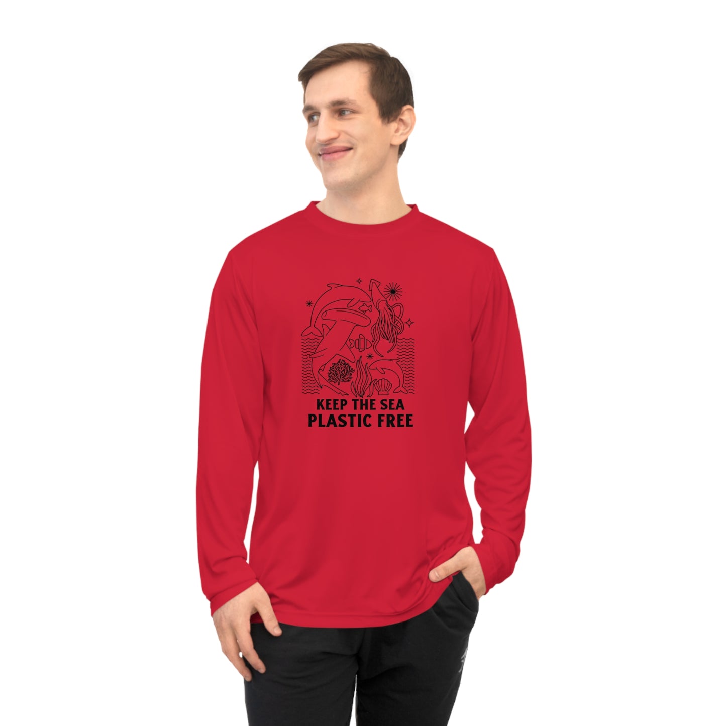 Keep The Sea Plastic Free Performance Long Sleeve Shirt