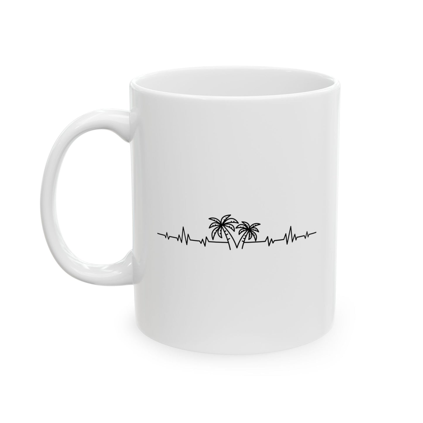 Palm Life Ceramic Mug, (11oz, 15oz)