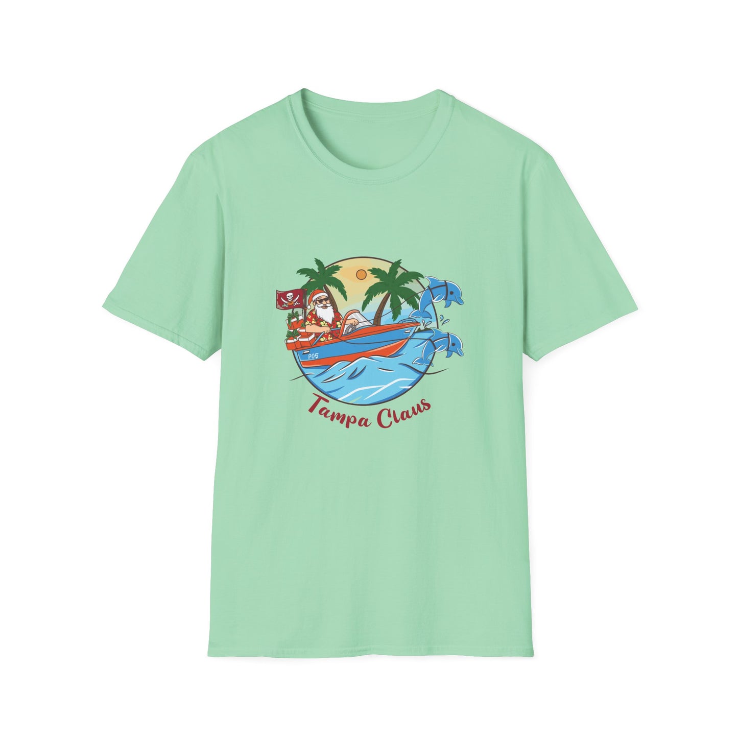 Tampa Claus T-Shirt - Festive and Playful Holiday Wear