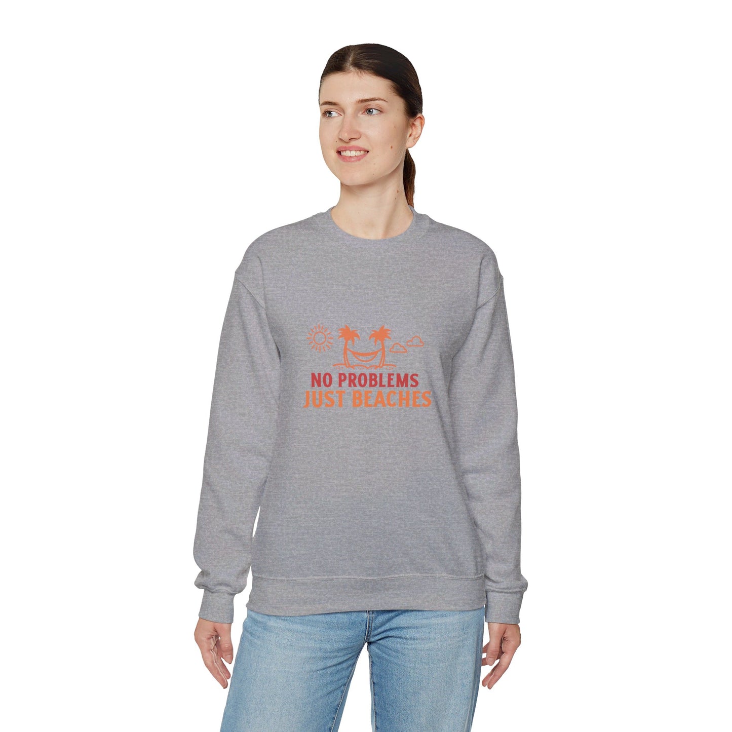 No Problems Just Beaches Crewneck Sweatshirt