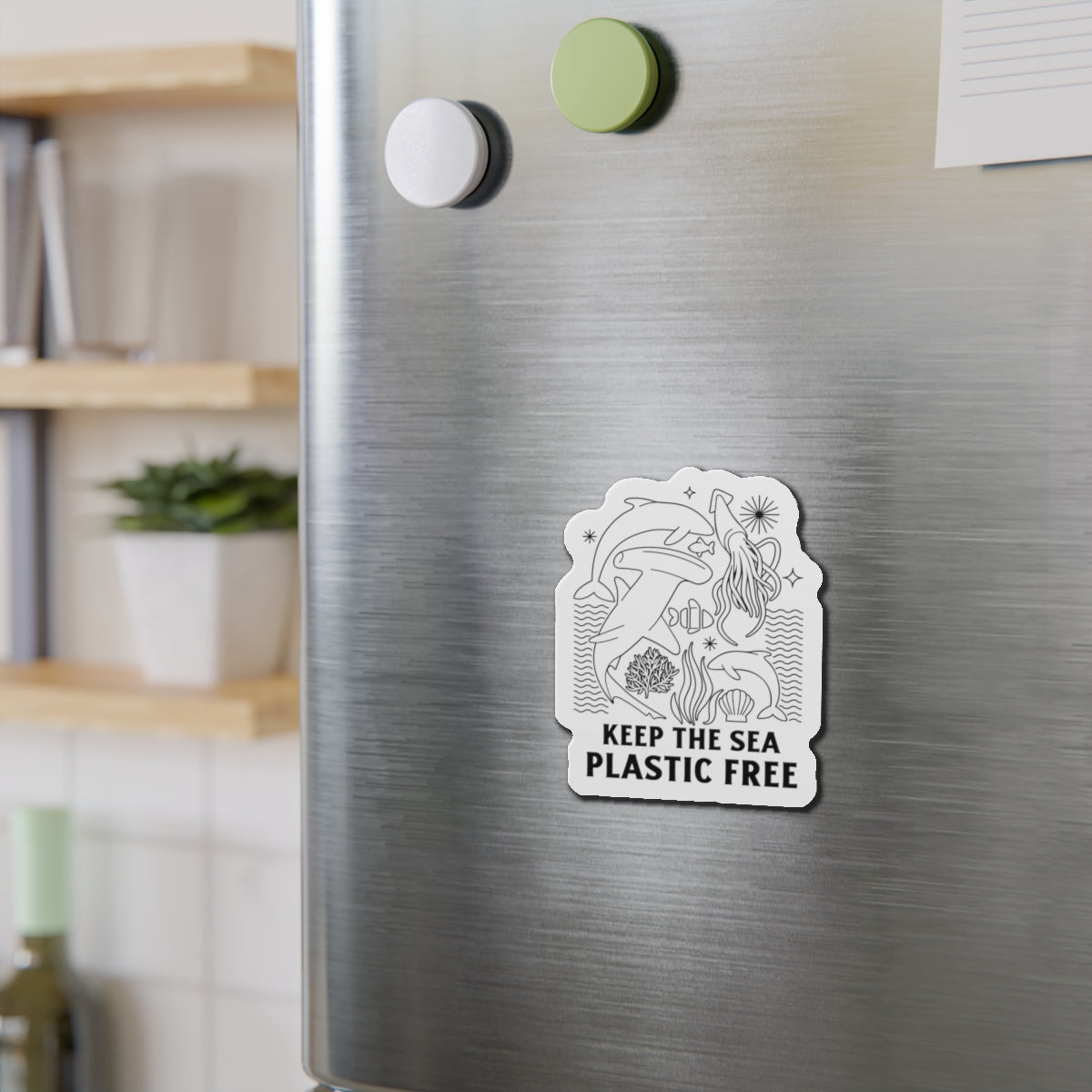 Keep the Sea Plastic Free Magnets