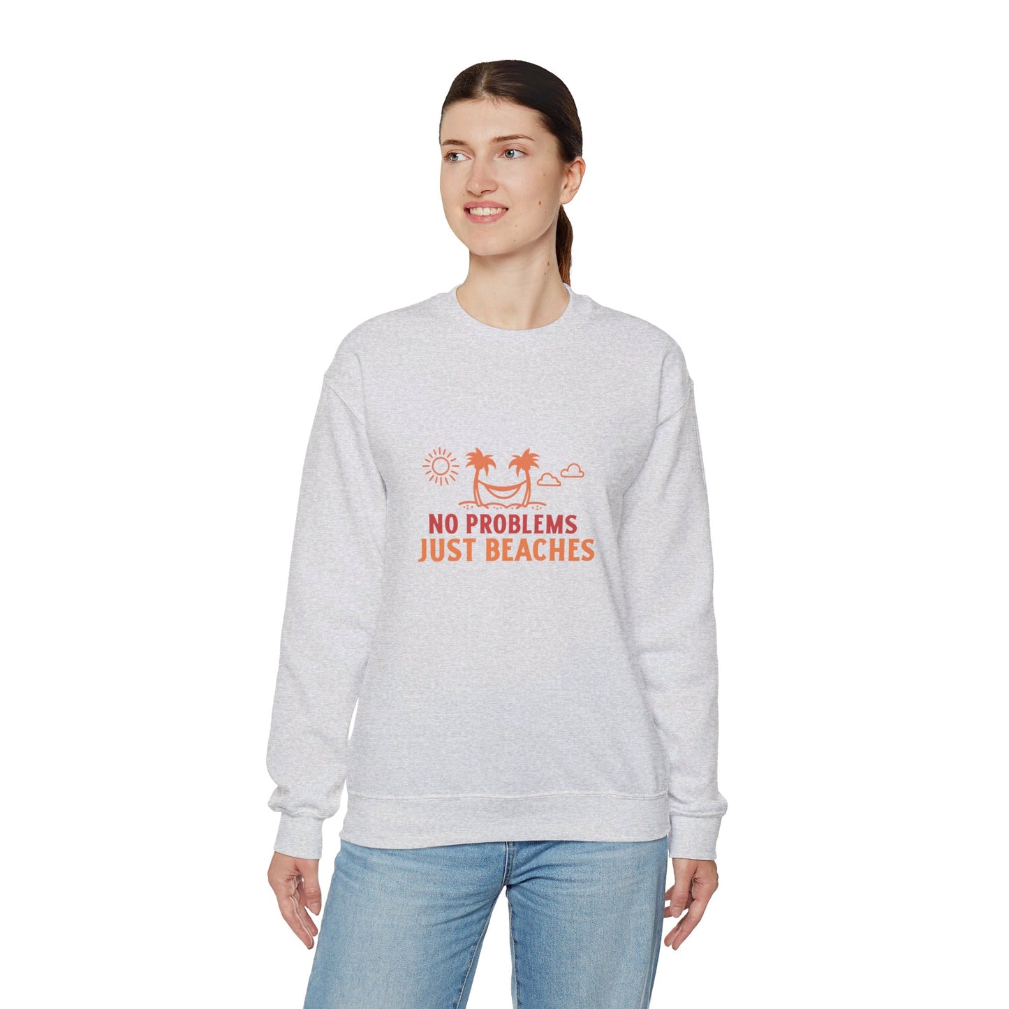 No Problems Just Beaches Crewneck Sweatshirt