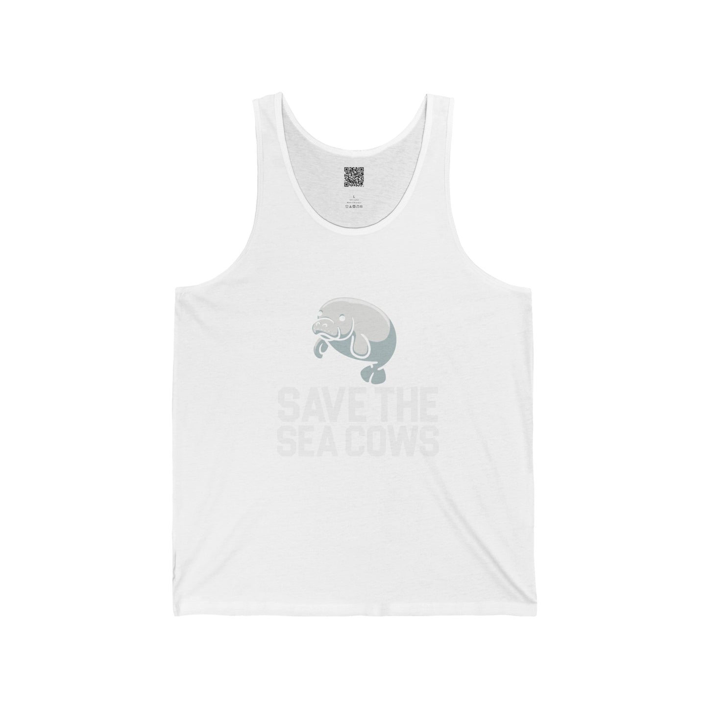 Save the Sea Cows! (Manatees)-Unisex Jersey Tank