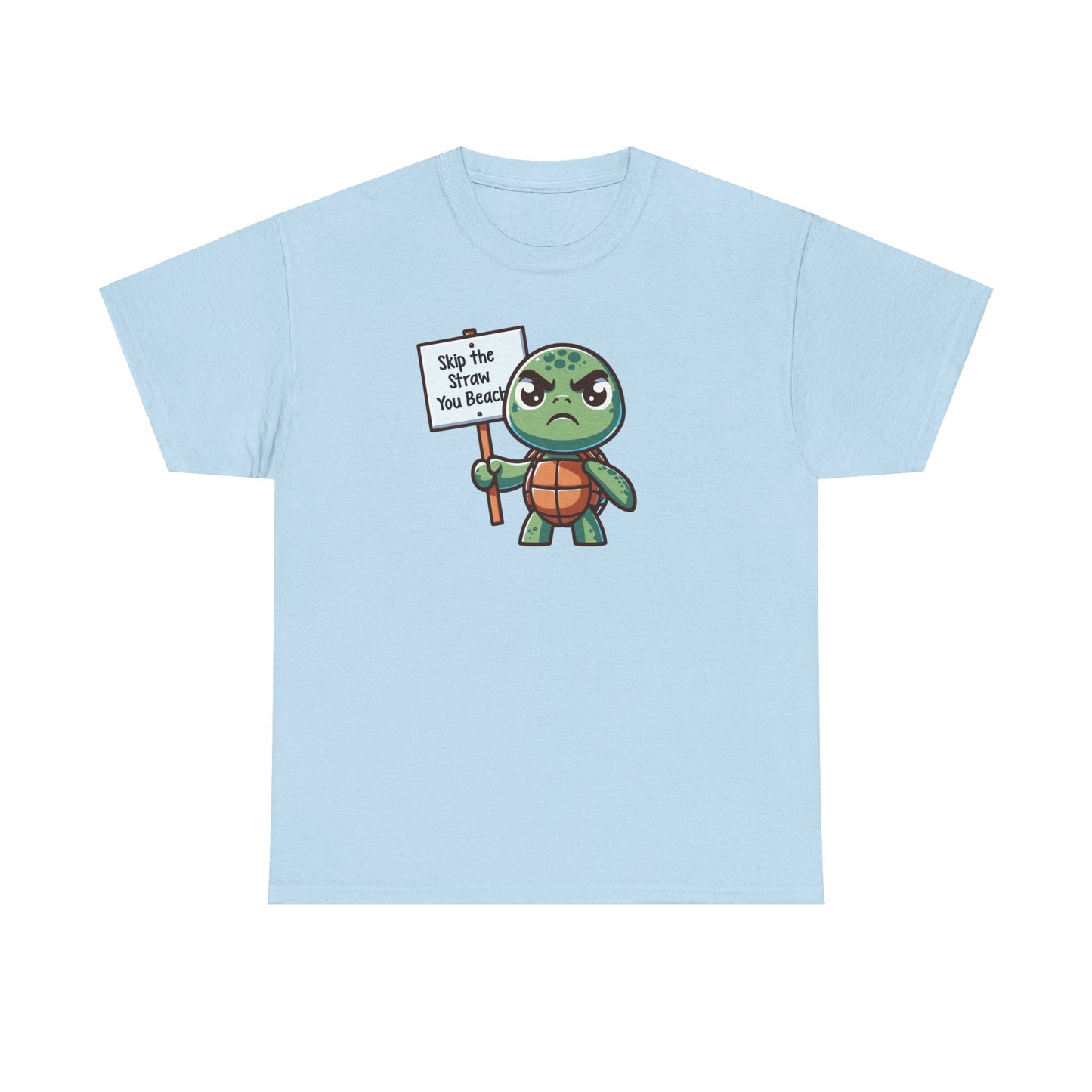 Skip the Straw, You Beach - Heavy Cotton Tee Shirt