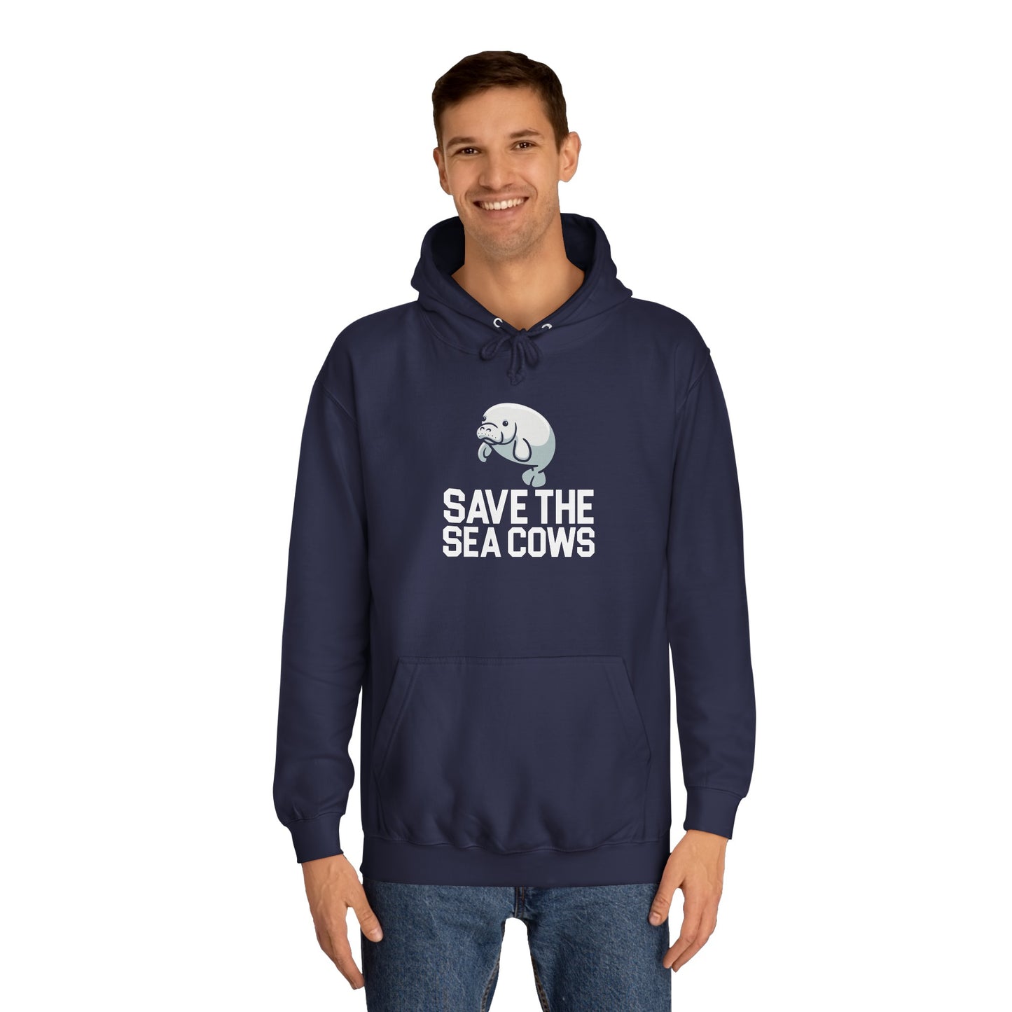 Save the Sea Cows (Manatees) Hooded Sweatshirt