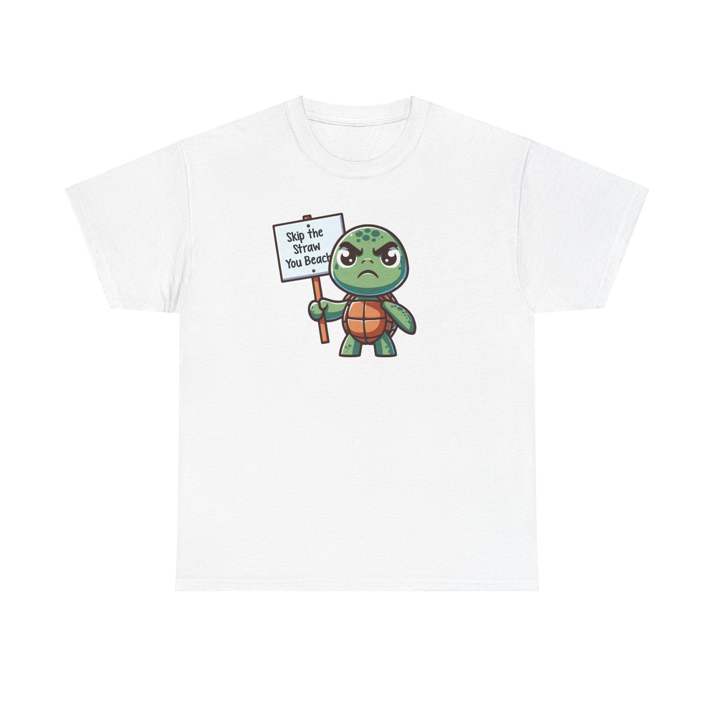 Skip the Straw, You Beach - Heavy Cotton Tee Shirt