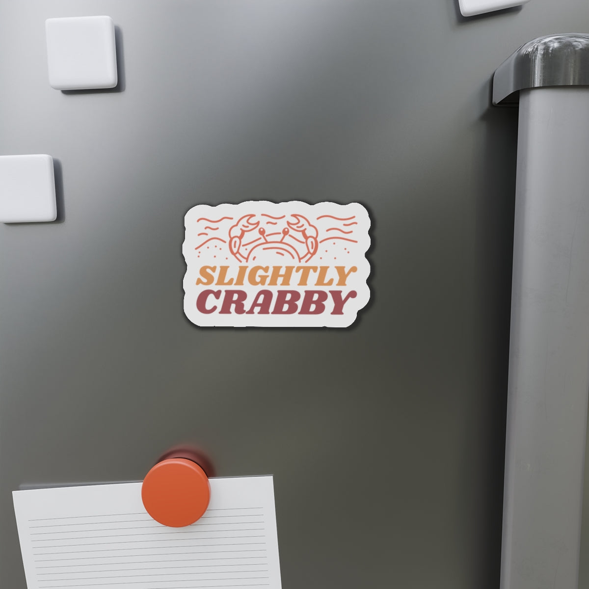 Slightly Crabby Die-Cut Magnets