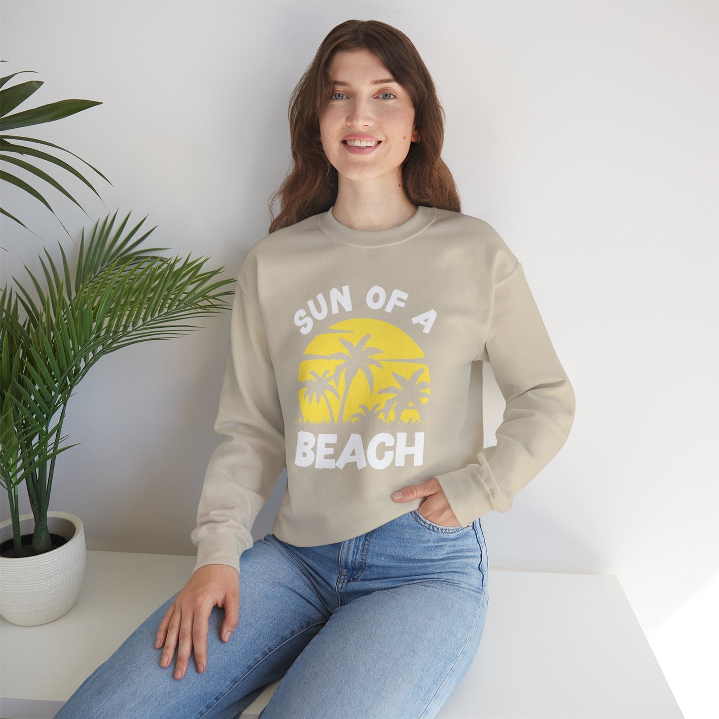 Sun of a Beach - Unisex Crewneck Sweatshirt