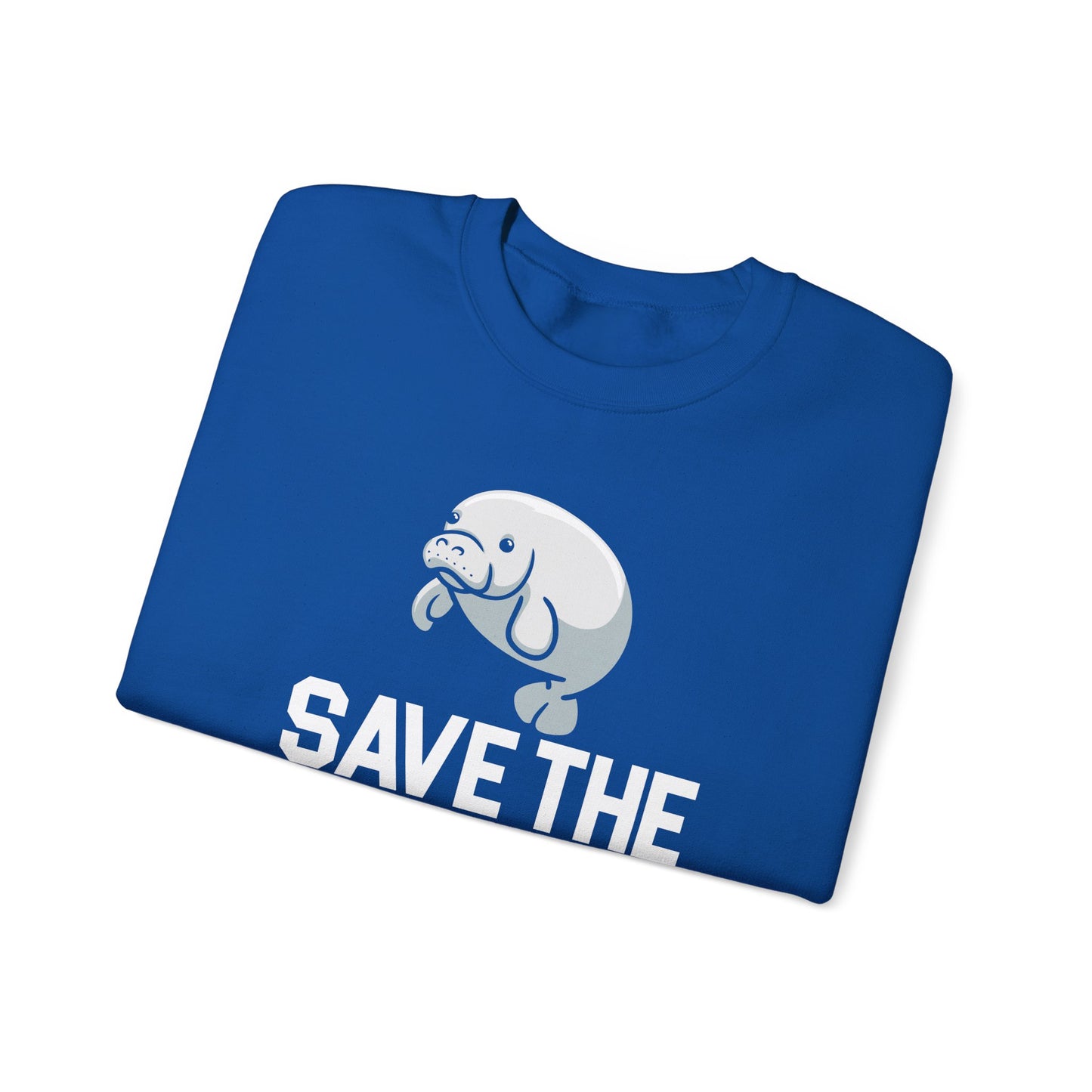 Save the Sea Cows (Manatees) Crew Neck Sweatshirt
