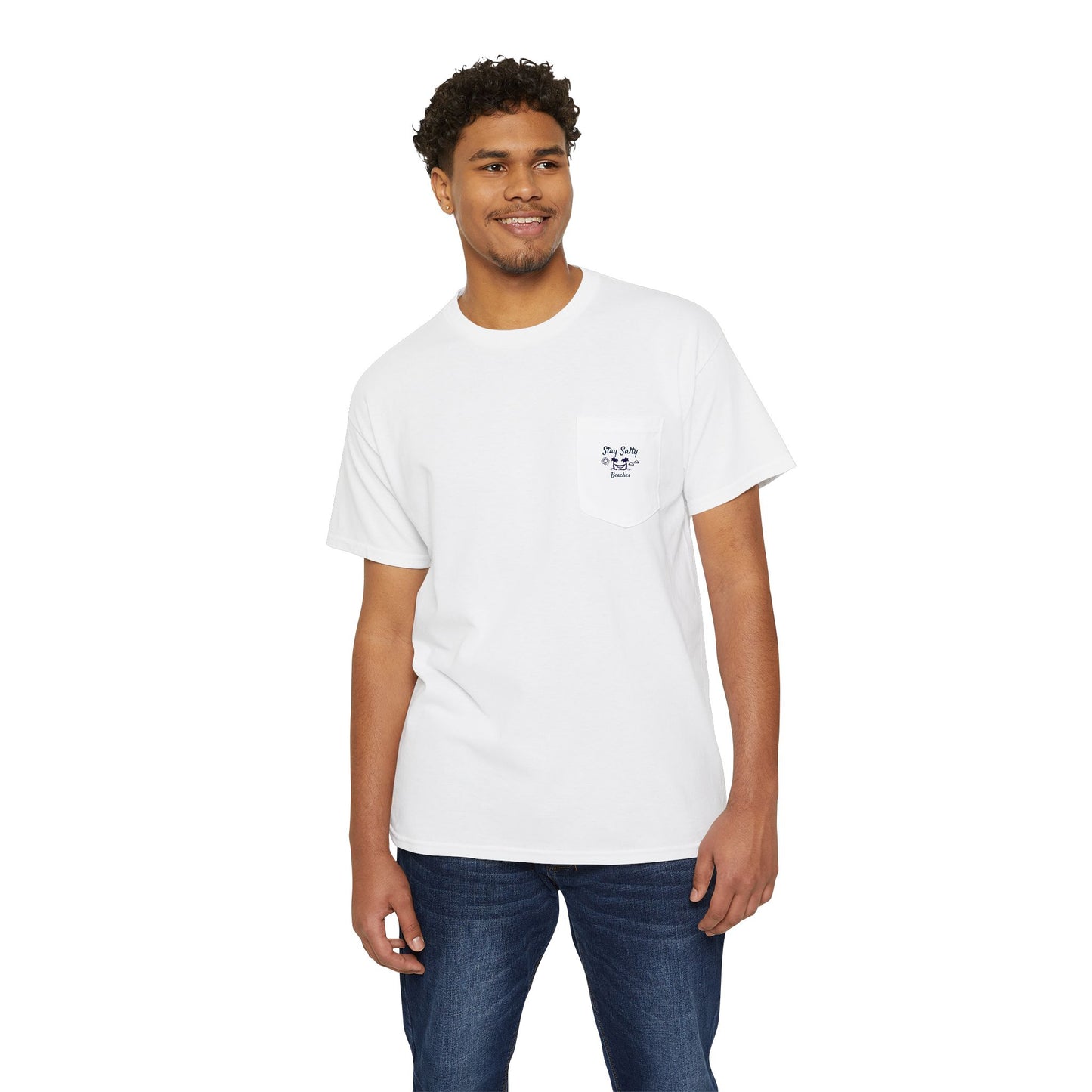 Stay Salty Beaches Pocket Tee