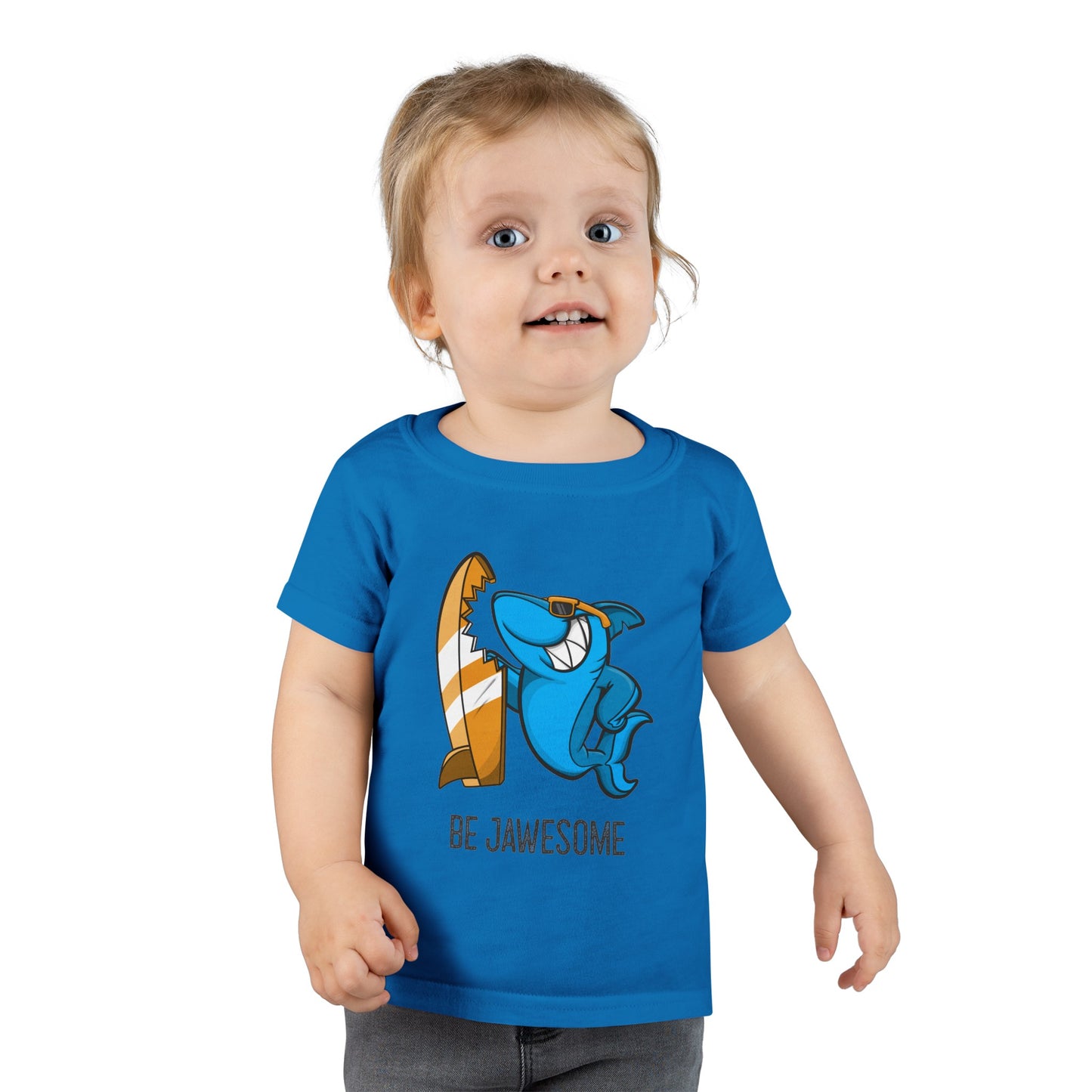 Be Jawesome (Surfing Shark) Toddler T-shirt