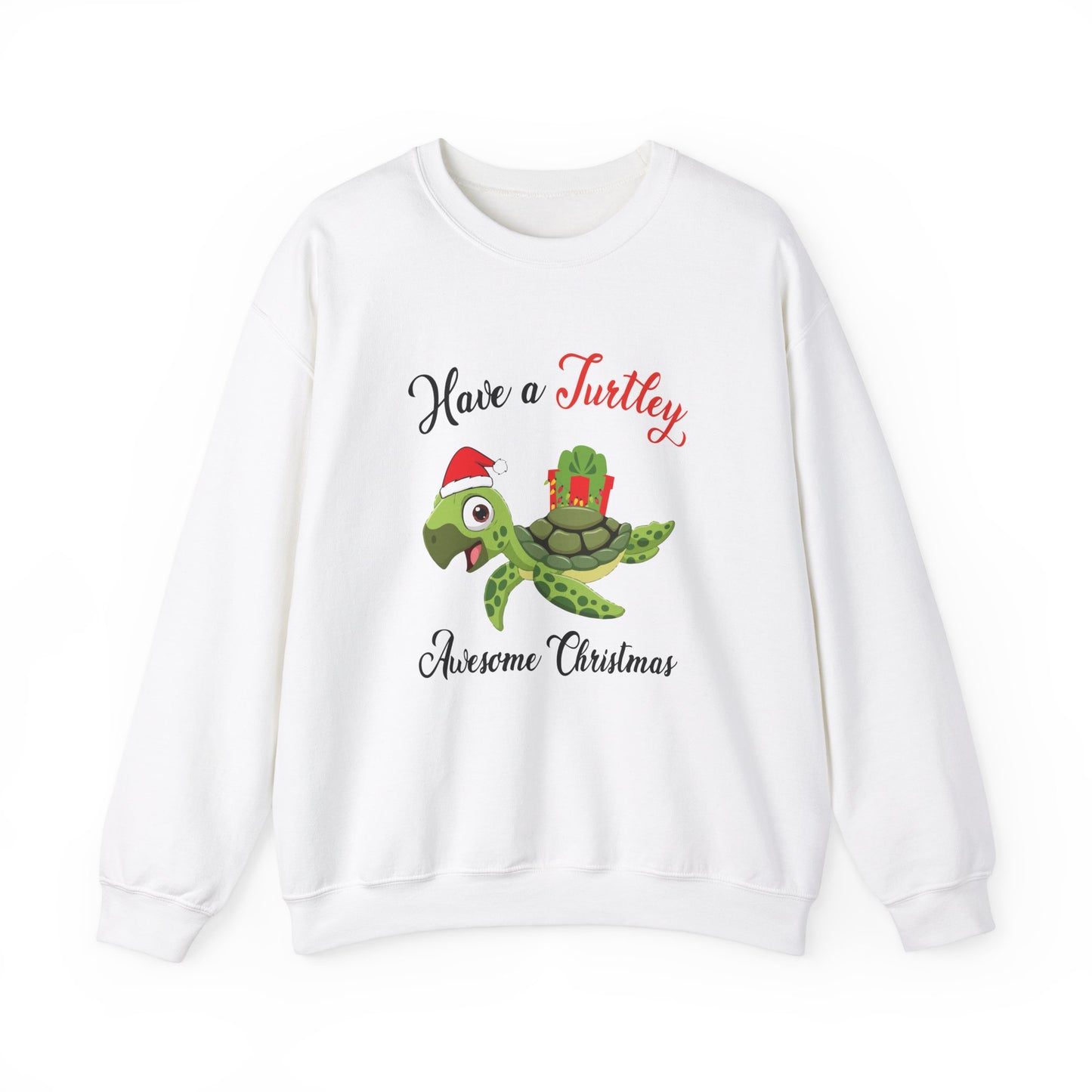 Unisex Crewneck Sweatshirt - Have a Turtley Awesome Christmas