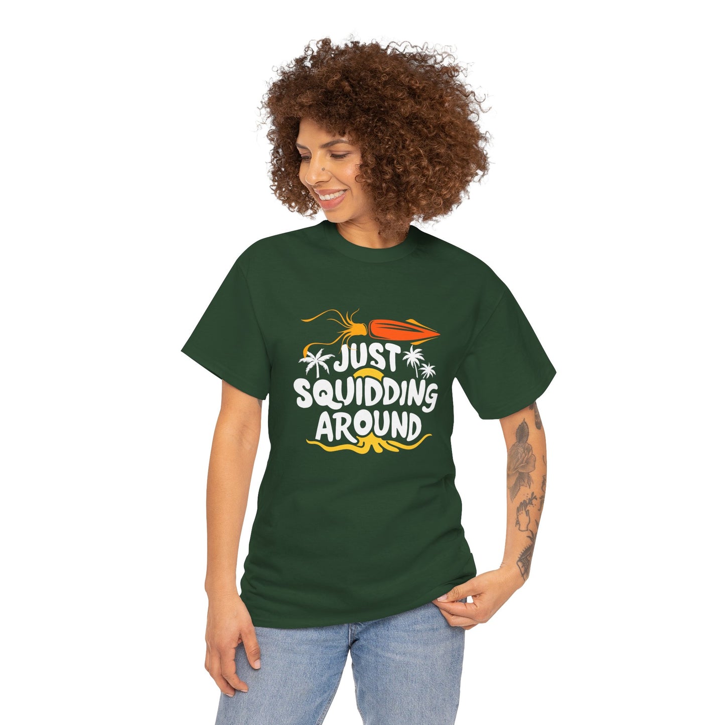 Just Squidding Around - Unisex Heavy Cotton Tee