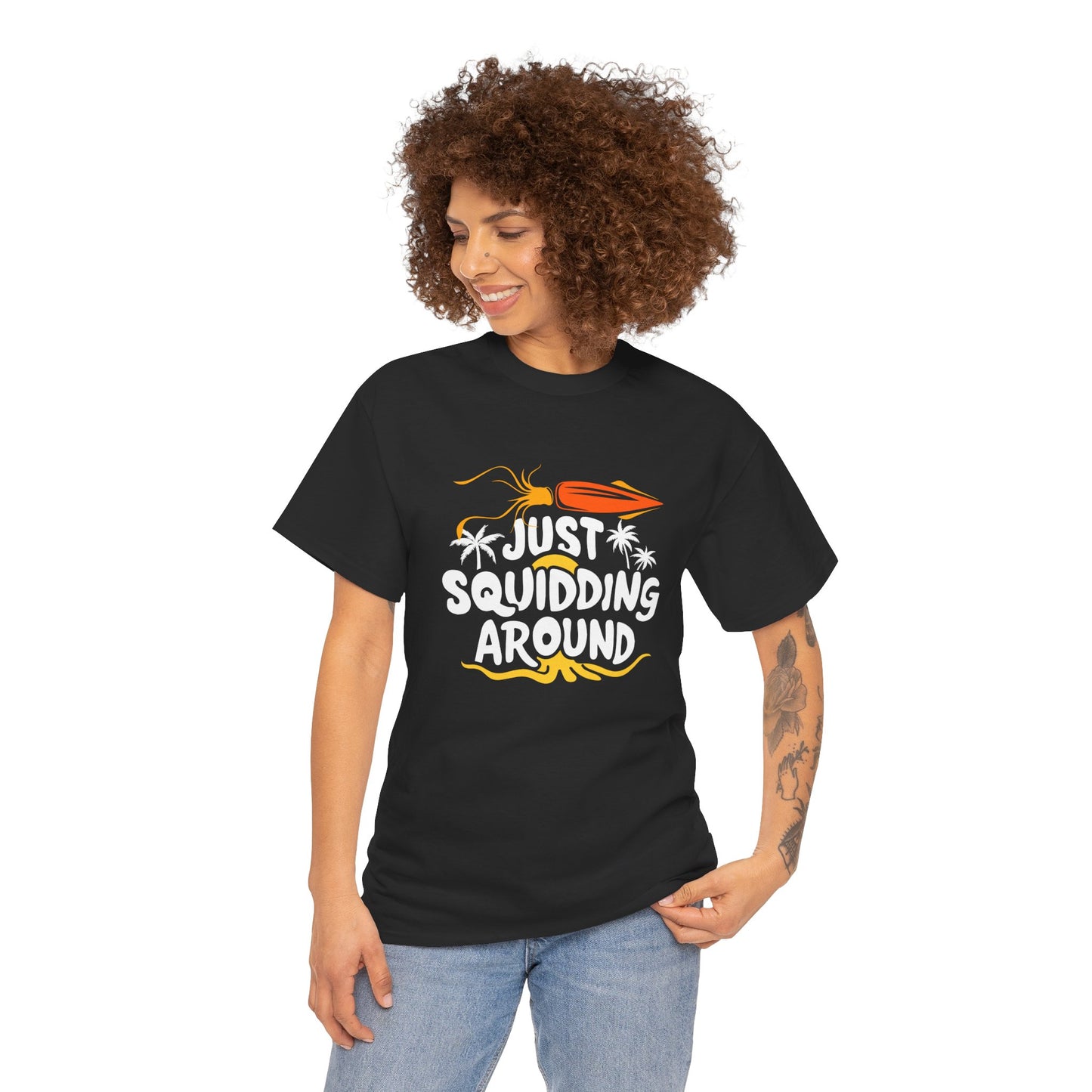 Just Squidding Around - Unisex Heavy Cotton Tee