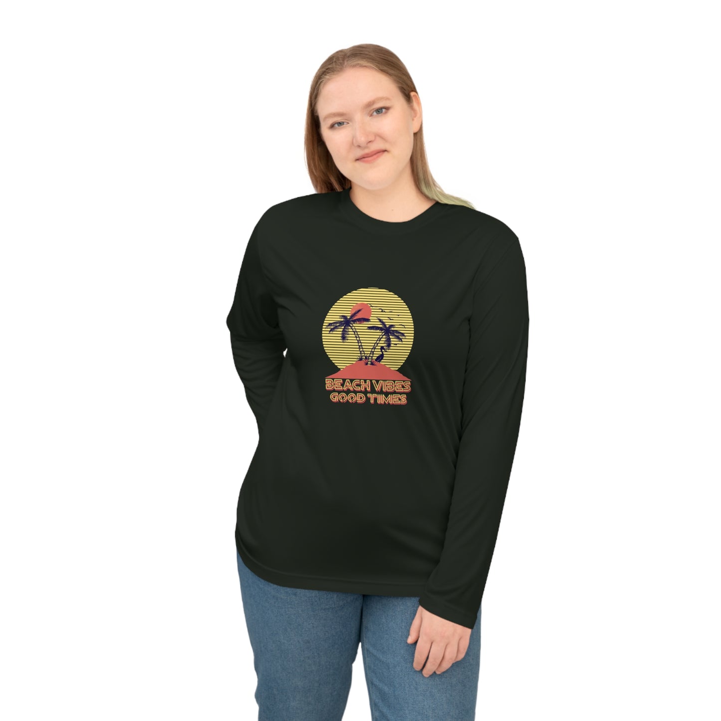 Beach Vibes Good Times Performance Long Sleeve Shirt