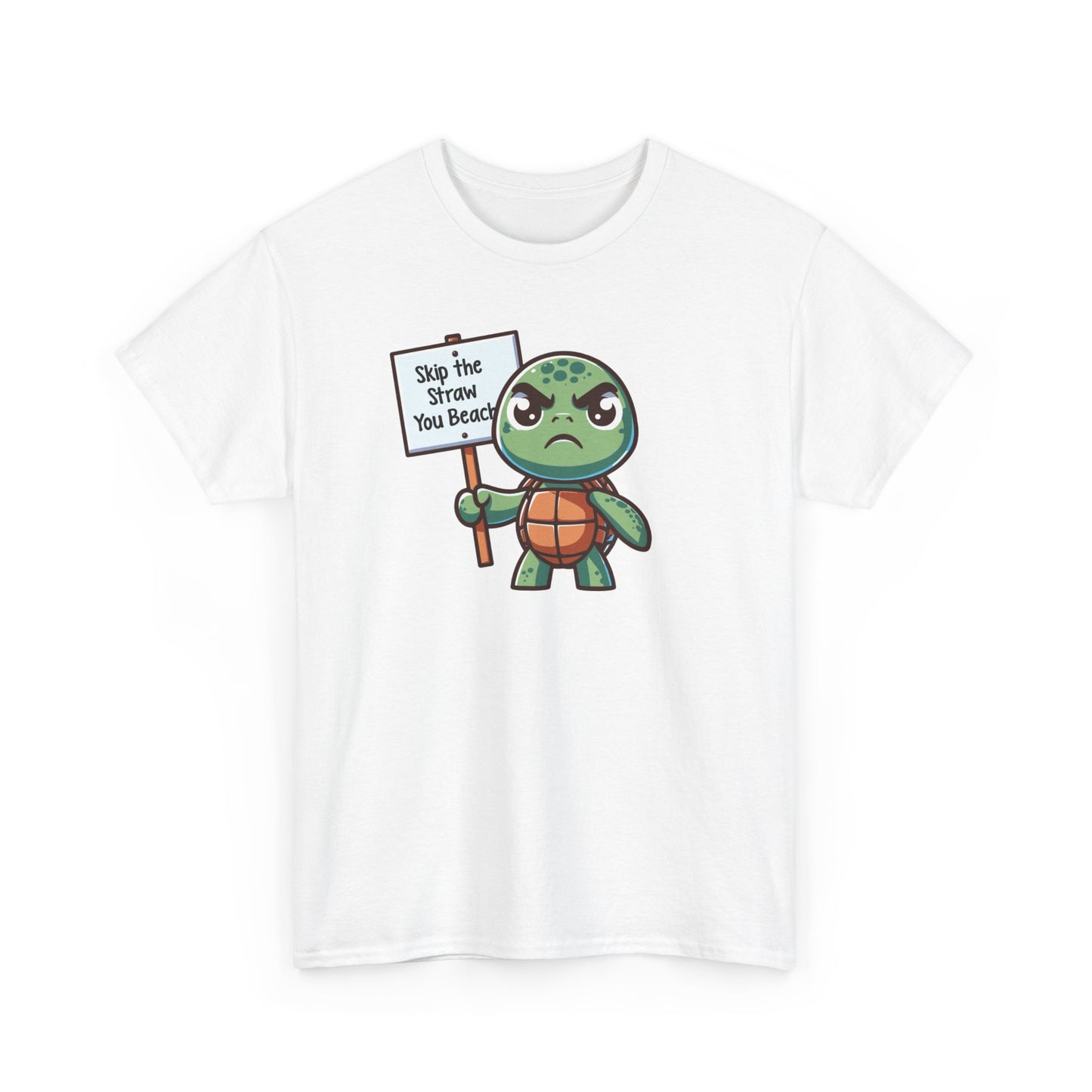Skip the Straw, You Beach - Heavy Cotton Tee Shirt