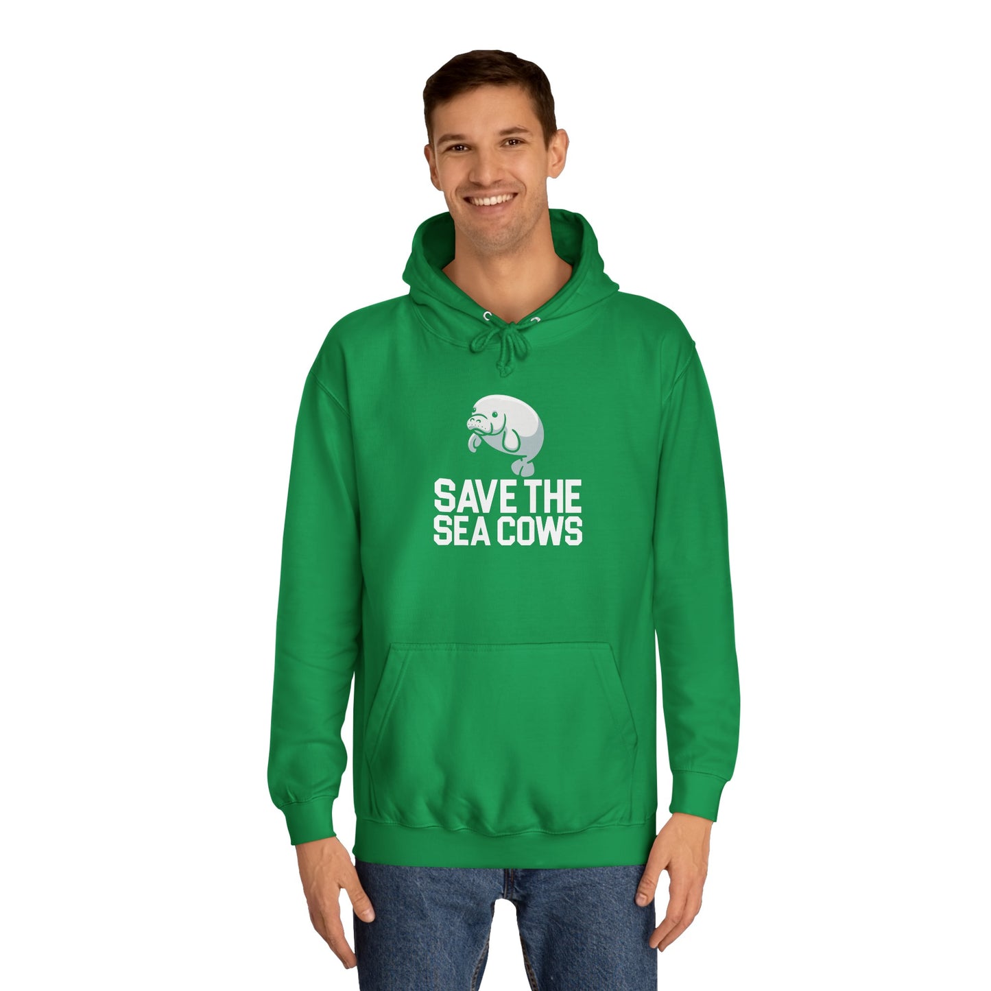 Save the Sea Cows (Manatees) Hooded Sweatshirt